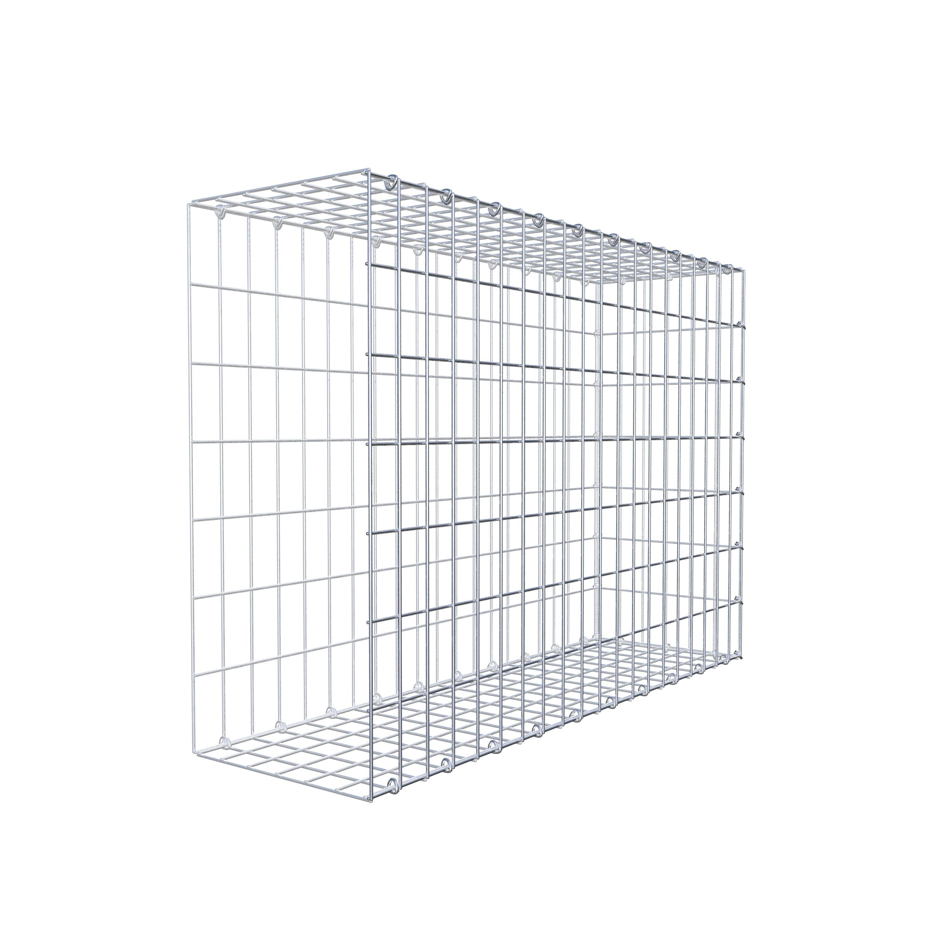 Mounted gabion type 2 100 cm x 70 cm x 30 cm, mesh size 5 cm x 10 cm, C-ring