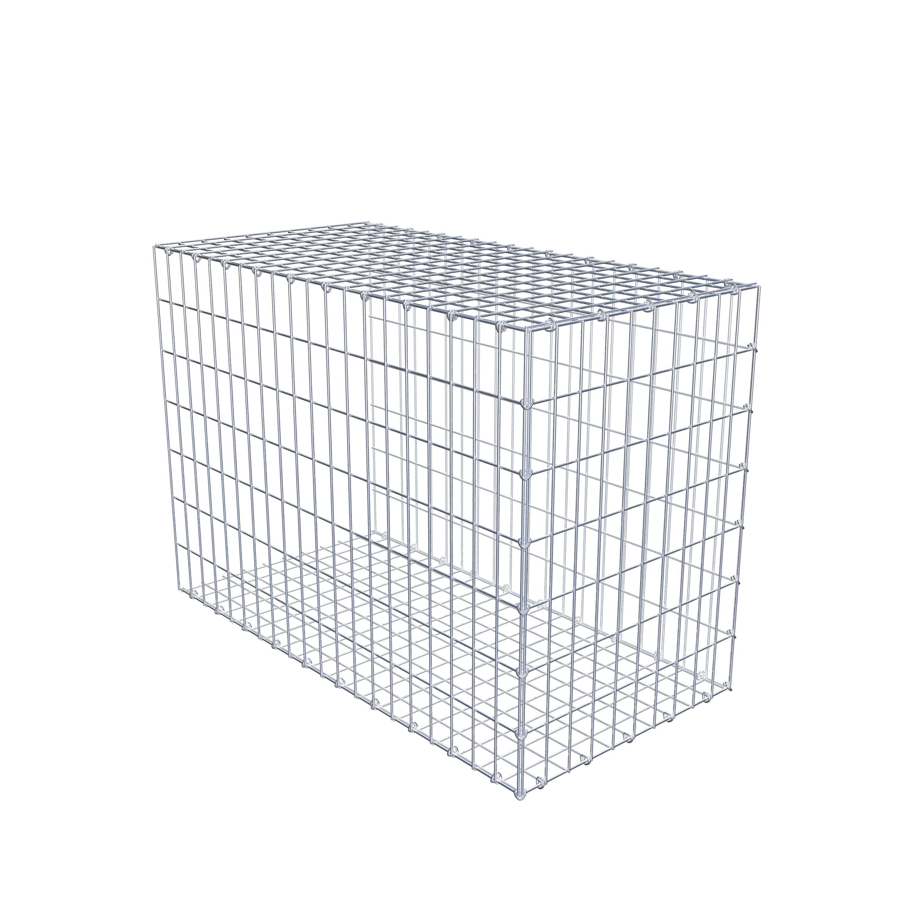 Mounted gabion type 2 100 cm x 70 cm x 50 cm, mesh size 5 cm x 10 cm, C-ring