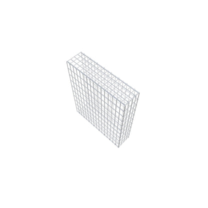 Monteret gabion type 2 100 cm x 80 cm x 20 cm, maskestørrelse 5 cm x 10 cm, C-ring