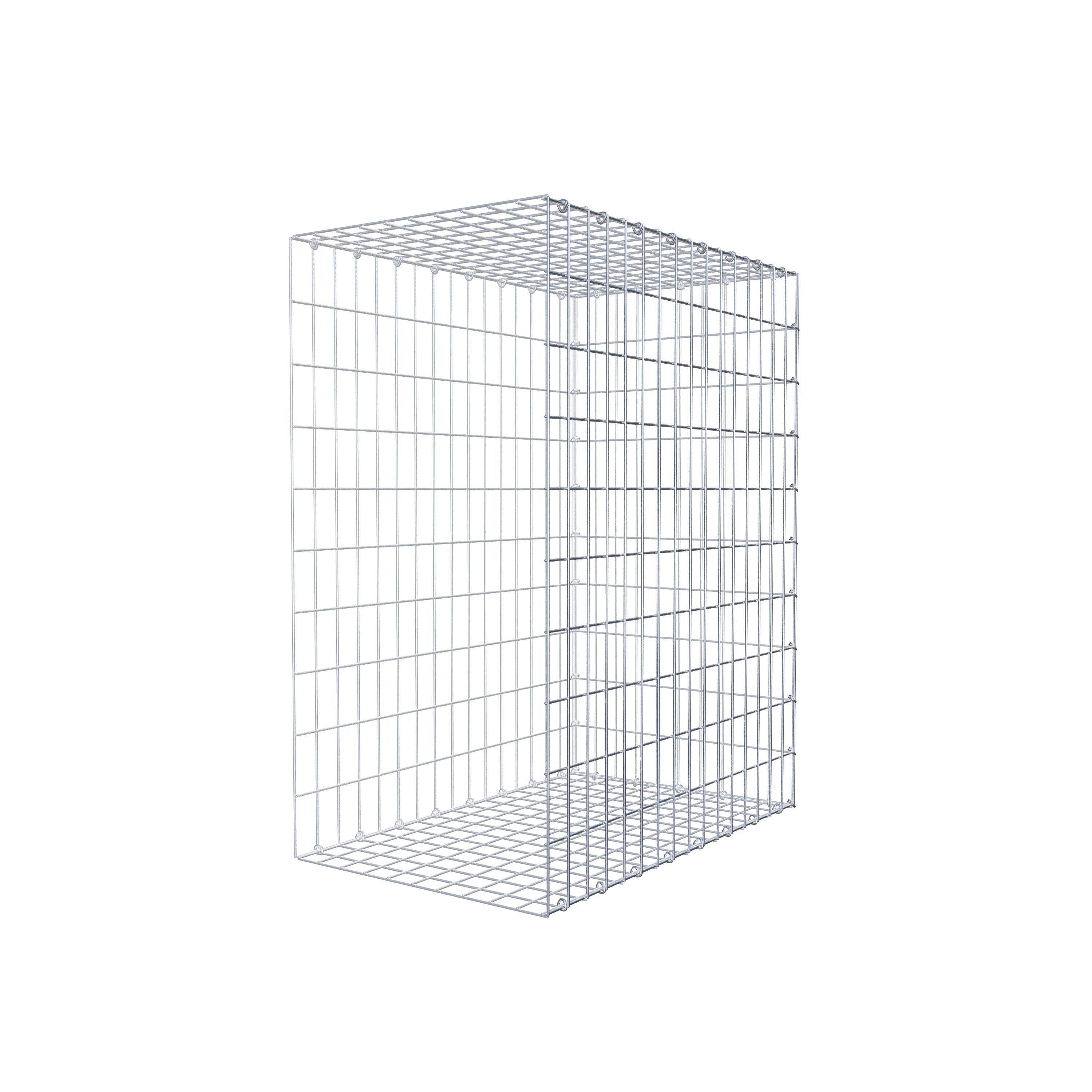 Mounted gabion type 2 100 cm x 80 cm x 50 cm, mesh size 5 cm x 10 cm, C-ring