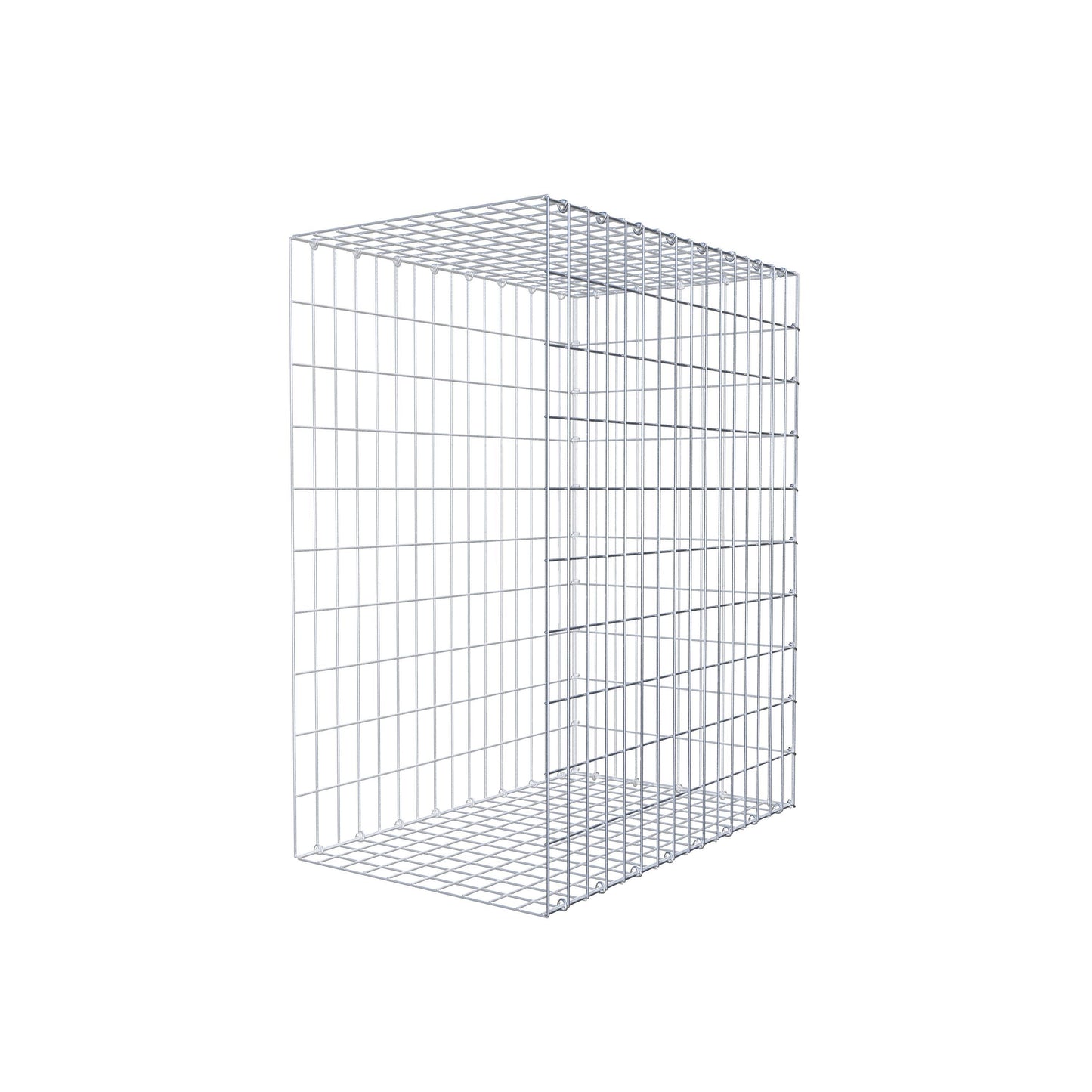 Mounted gabion type 2 100 cm x 80 cm x 50 cm, mesh size 5 cm x 10 cm, C-ring