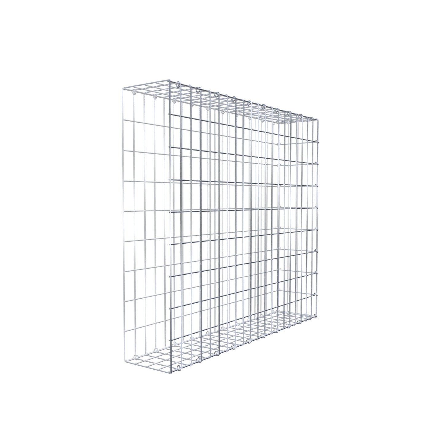 Mounted gabion type 2 100 cm x 90 cm x 20 cm, mesh size 5 cm x 10 cm, C-ring