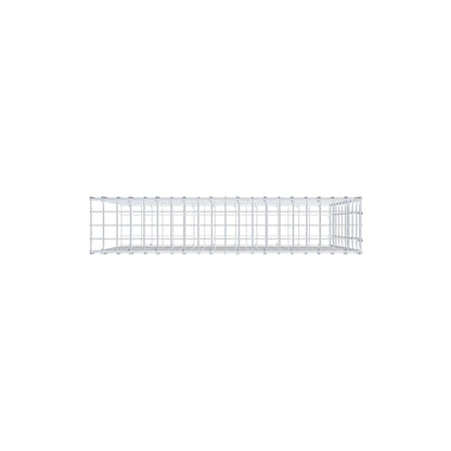 Mounted gabion type 2 100 cm x 90 cm x 20 cm, mesh size 5 cm x 10 cm, C-ring
