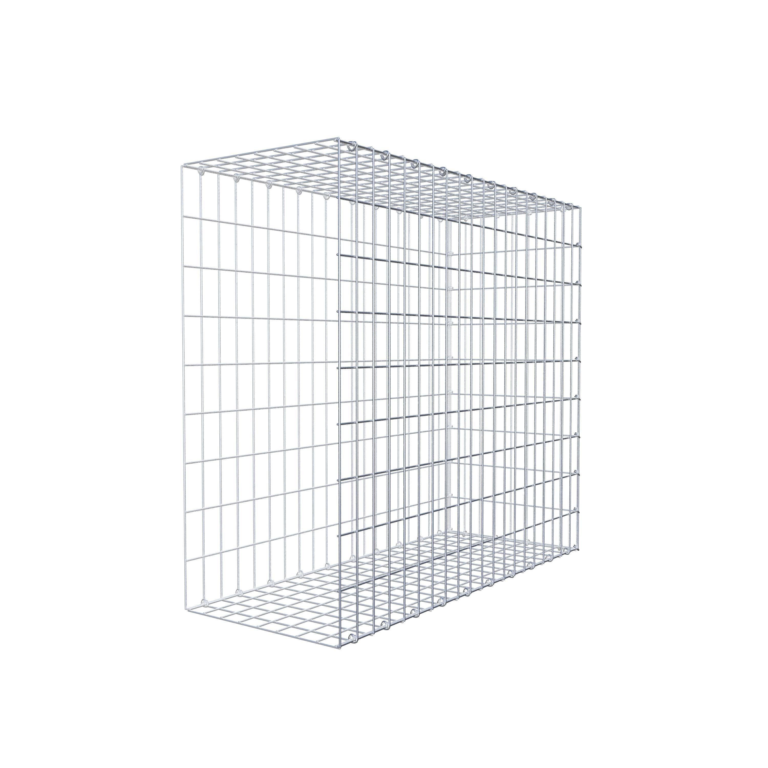 Mounted gabion type 2 100 cm x 90 cm x 40 cm, mesh size 5 cm x 10 cm, C-ring