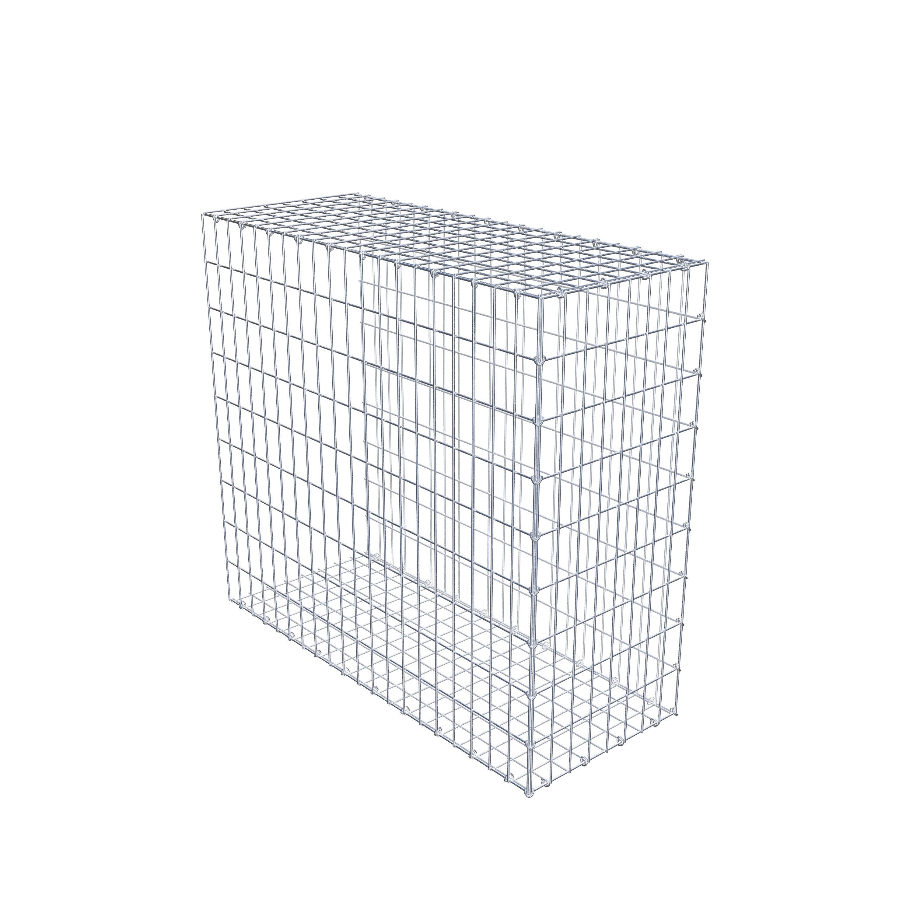 Mounted gabion type 2 100 cm x 90 cm x 40 cm, mesh size 5 cm x 10 cm, C-ring