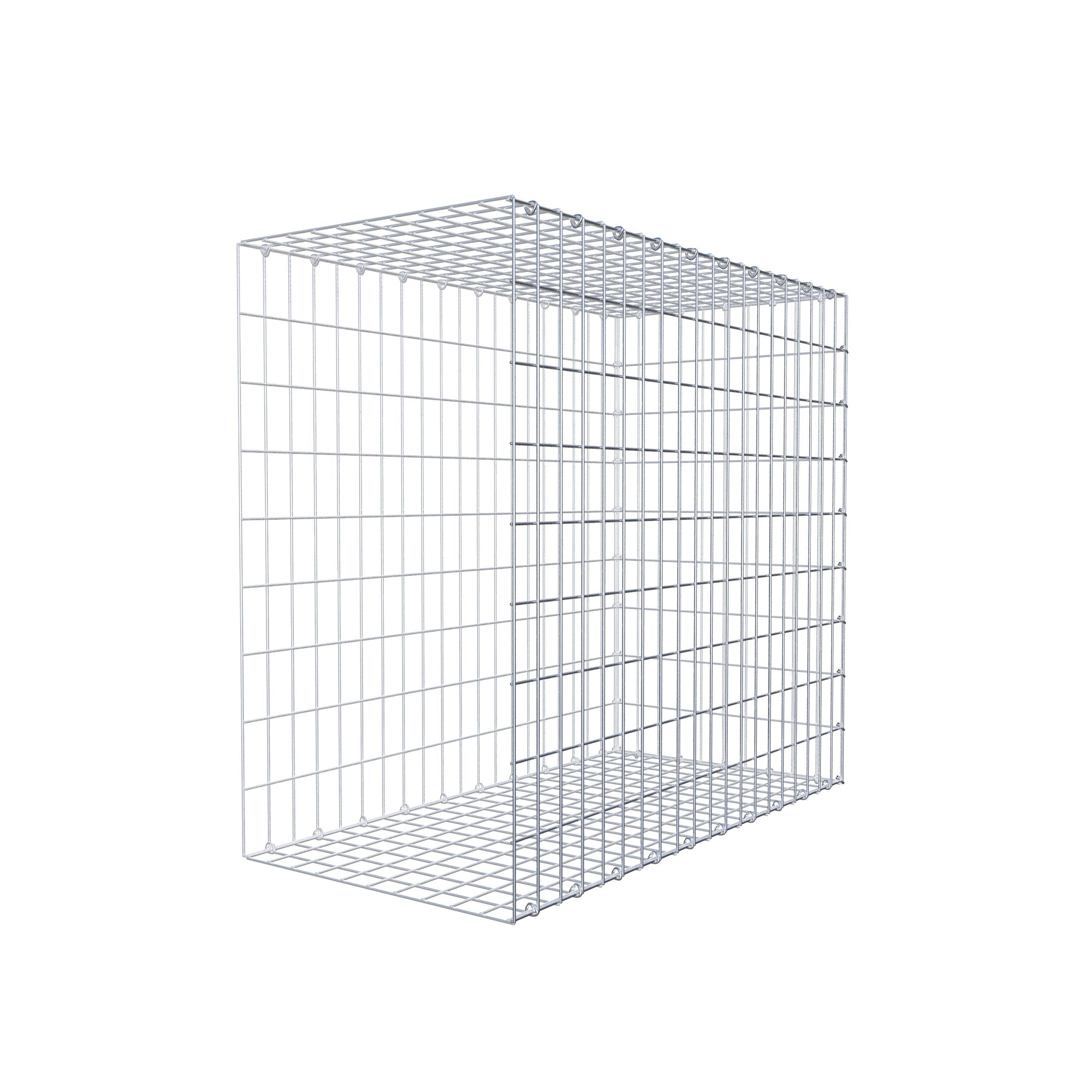 Mounted gabion type 2 100 cm x 90 cm x 50 cm, mesh size 5 cm x 10 cm, C-ring