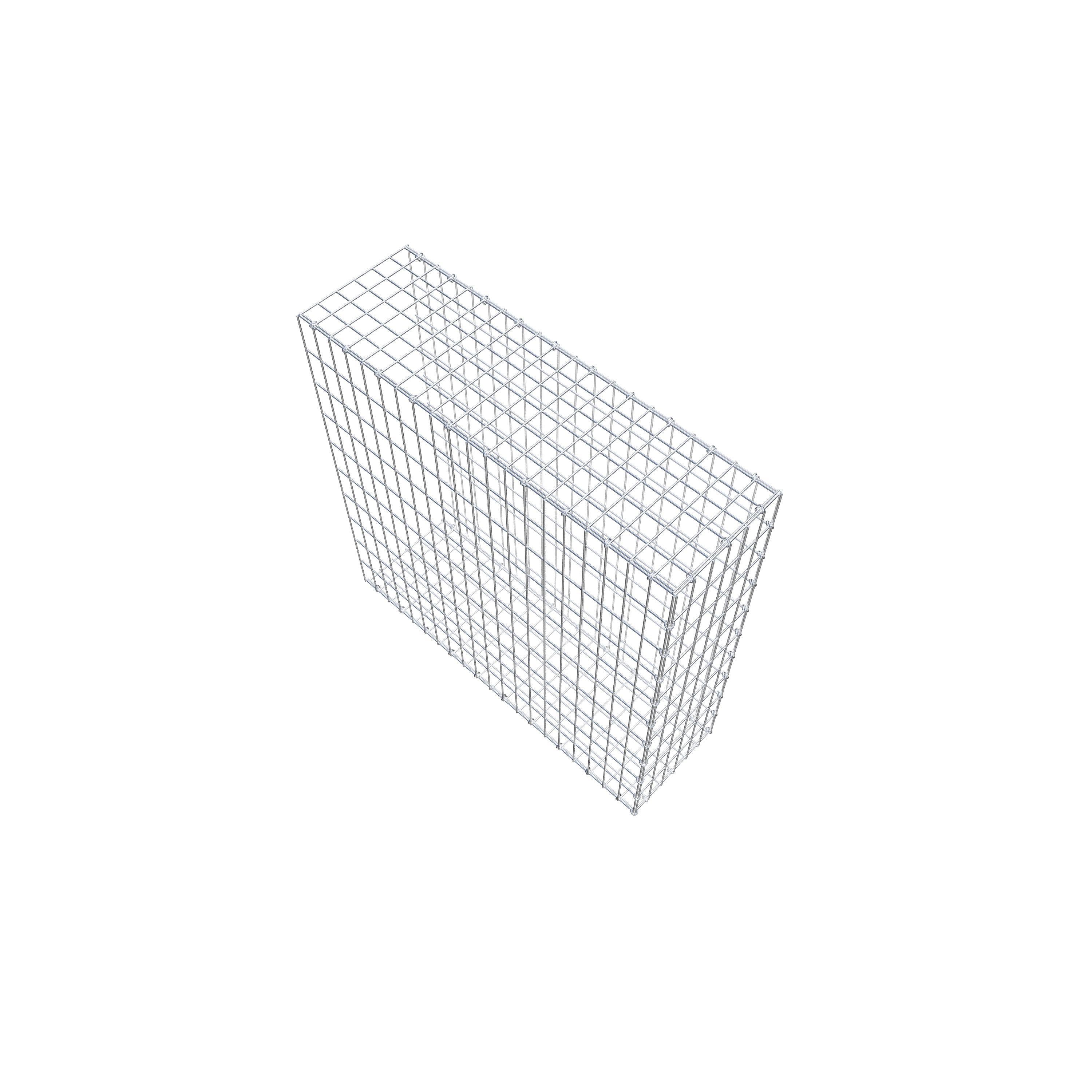 Gabião tipo 2 100 cm x 100 cm x 30 cm, malhagem 5 cm x 10 cm, anel C