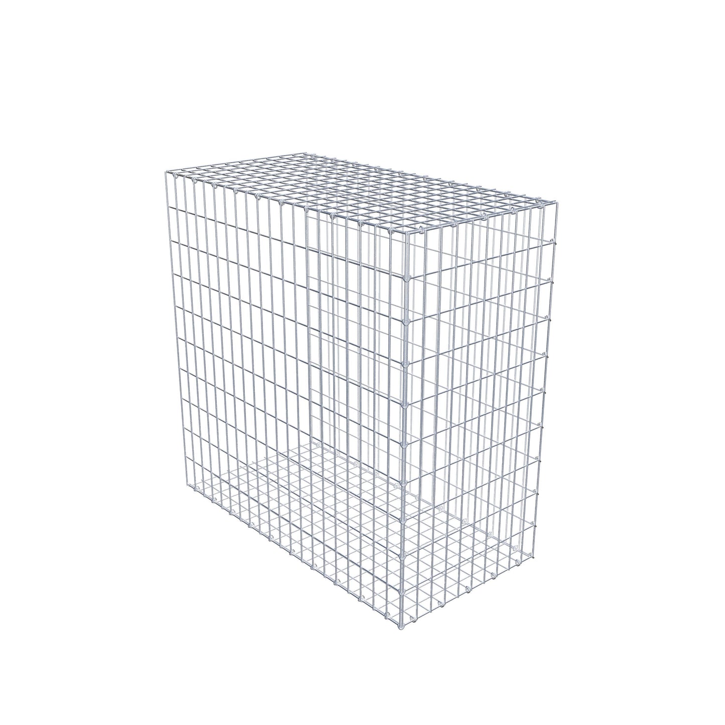 Mounted gabion type 2 100 cm x 100 cm x 50 cm, mesh size 5 cm x 10 cm, C-ring