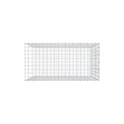 Mounted gabion type 2 100 cm x 100 cm x 50 cm, mesh size 5 cm x 10 cm, C-ring