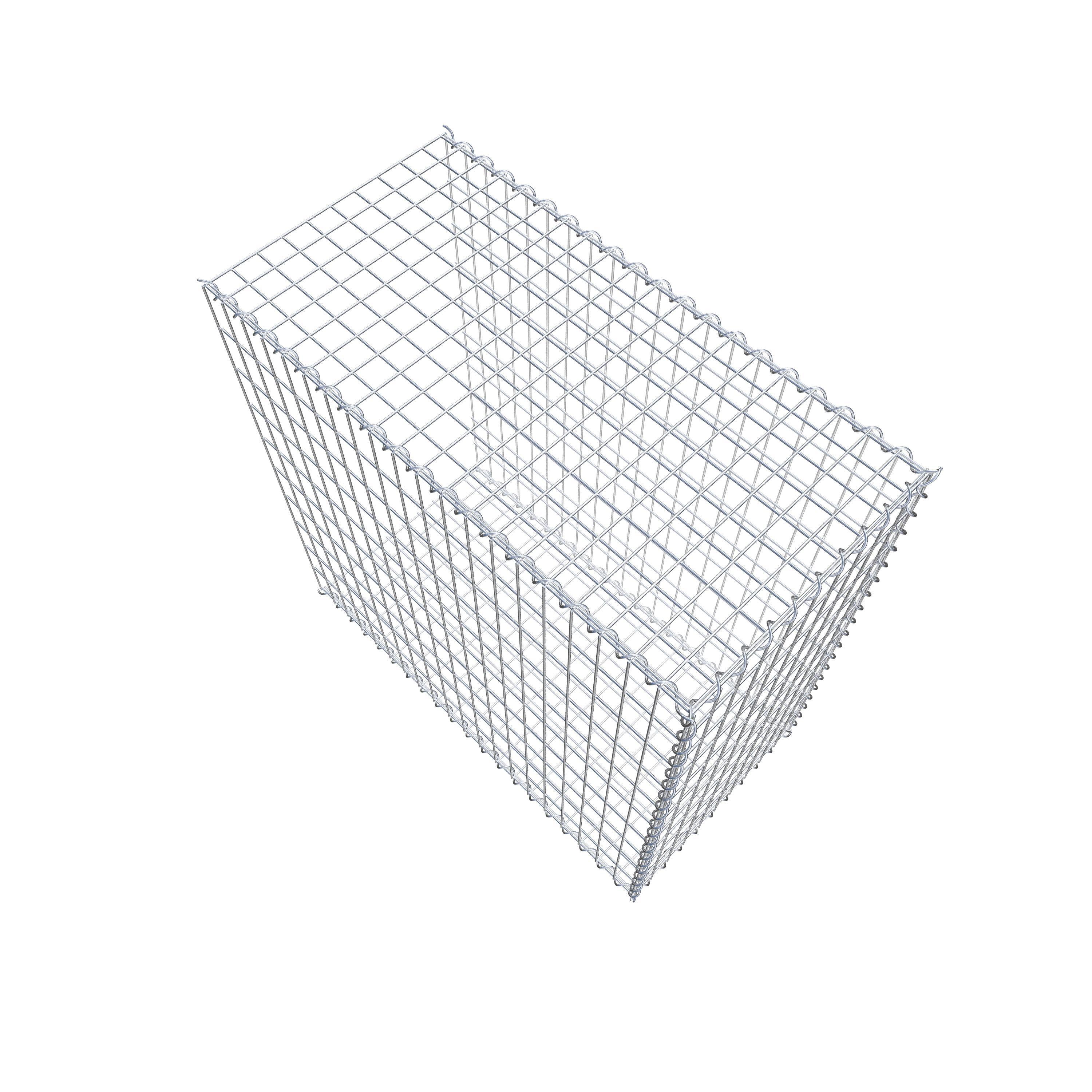 Extra gabion typ 2 100 cm x 100 cm x 50 cm (L x H x D), maskstorlek 5 cm x 10 cm, spiral