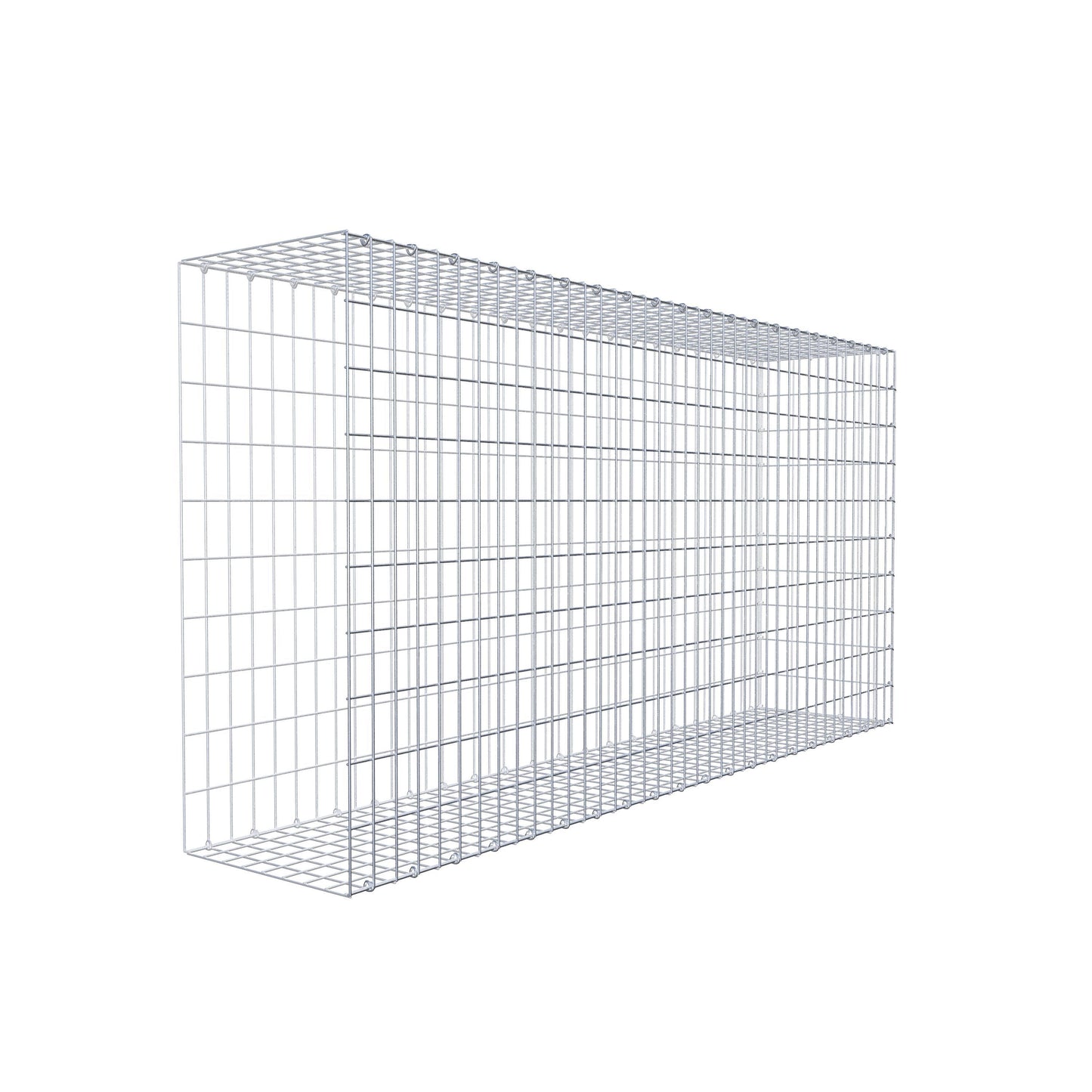 Mounted gabion type 2 200 cm x 100 cm x 40 cm, mesh size 5 cm x 10 cm, C-ring