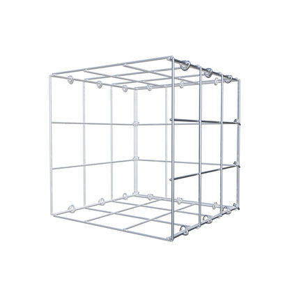Monteret gabion type 2 30 cm x 30 cm x 30 cm (L x H x D), maskestørrelse 10 cm x 10 cm, C-ring