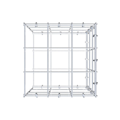 Monteret gabion type 2 30 cm x 30 cm x 30 cm (L x H x D), maskestørrelse 10 cm x 10 cm, C-ring
