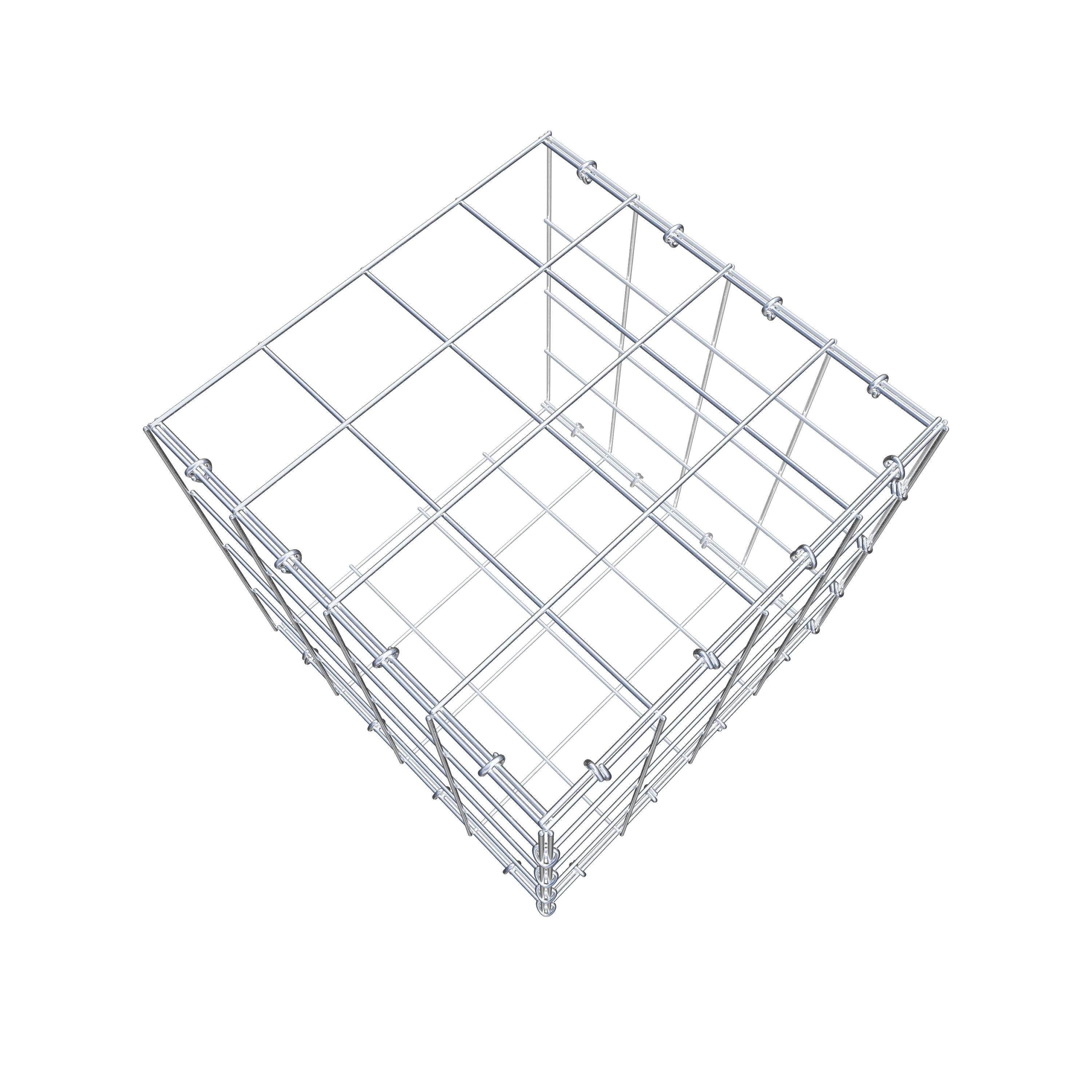 Opzetpaal type 2 40 cm x 40 cm x 40 cm (L x H x D), maaswijdte 10 cm x 10 cm, C-ring