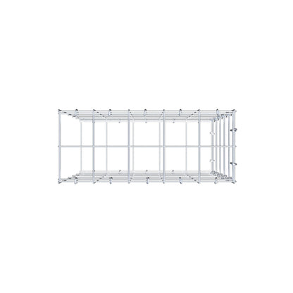 Fourche rapportée type 2 50 cm x 50 cm x 20 cm (L x H x P), mailles 10 cm x 10 cm, anneau C