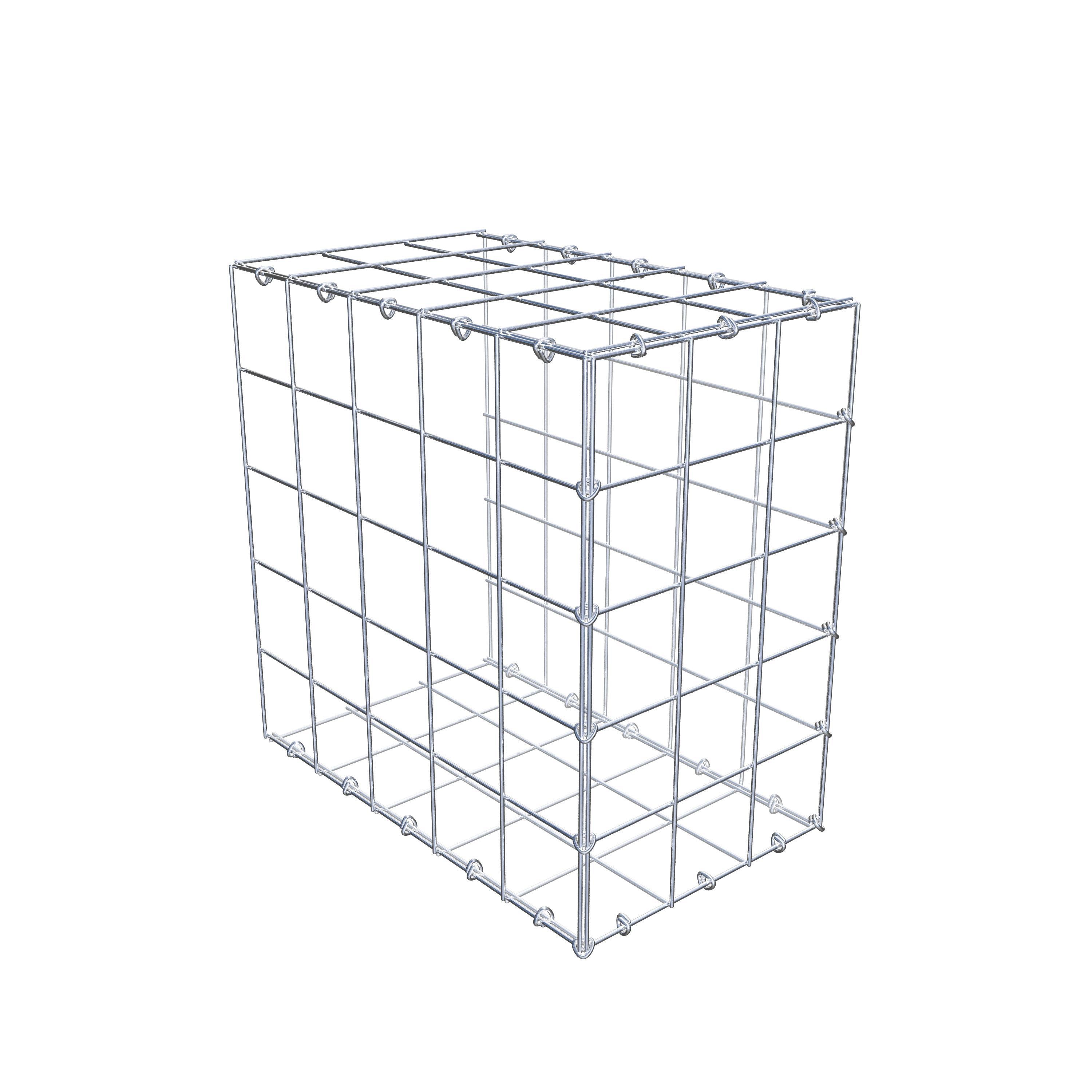 Gabbione aggiuntivo di tipo 2 50 cm x 50 cm x 30 cm (L x H x P), maglia 10 cm x 10 cm, anello a C