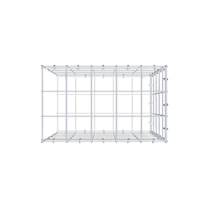 Fourche rapportée type 2 50 cm x 50 cm x 30 cm (L x H x P), mailles 10 cm x 10 cm, anneau C