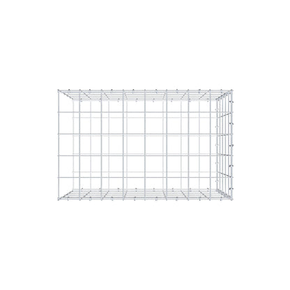 Monteret gabion type 2 80 cm x 50 cm x 50 cm (L x H x D), maskestørrelse 10 cm x 10 cm, C-ring