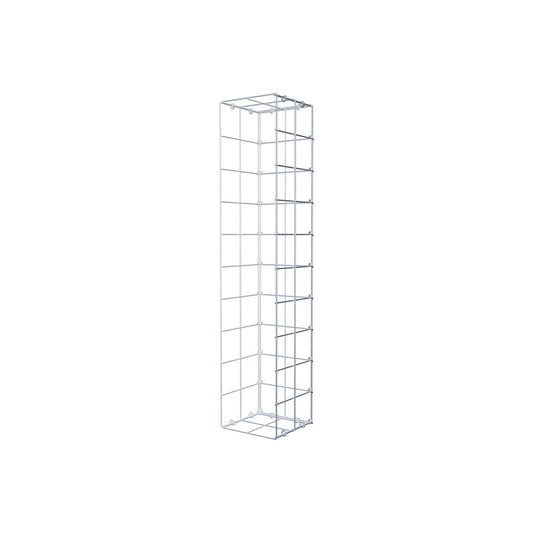 Mounted gabion type 2 100 cm x 20 cm x 20 cm (L x H x D), mesh size 10 cm x 10 cm, C-ring