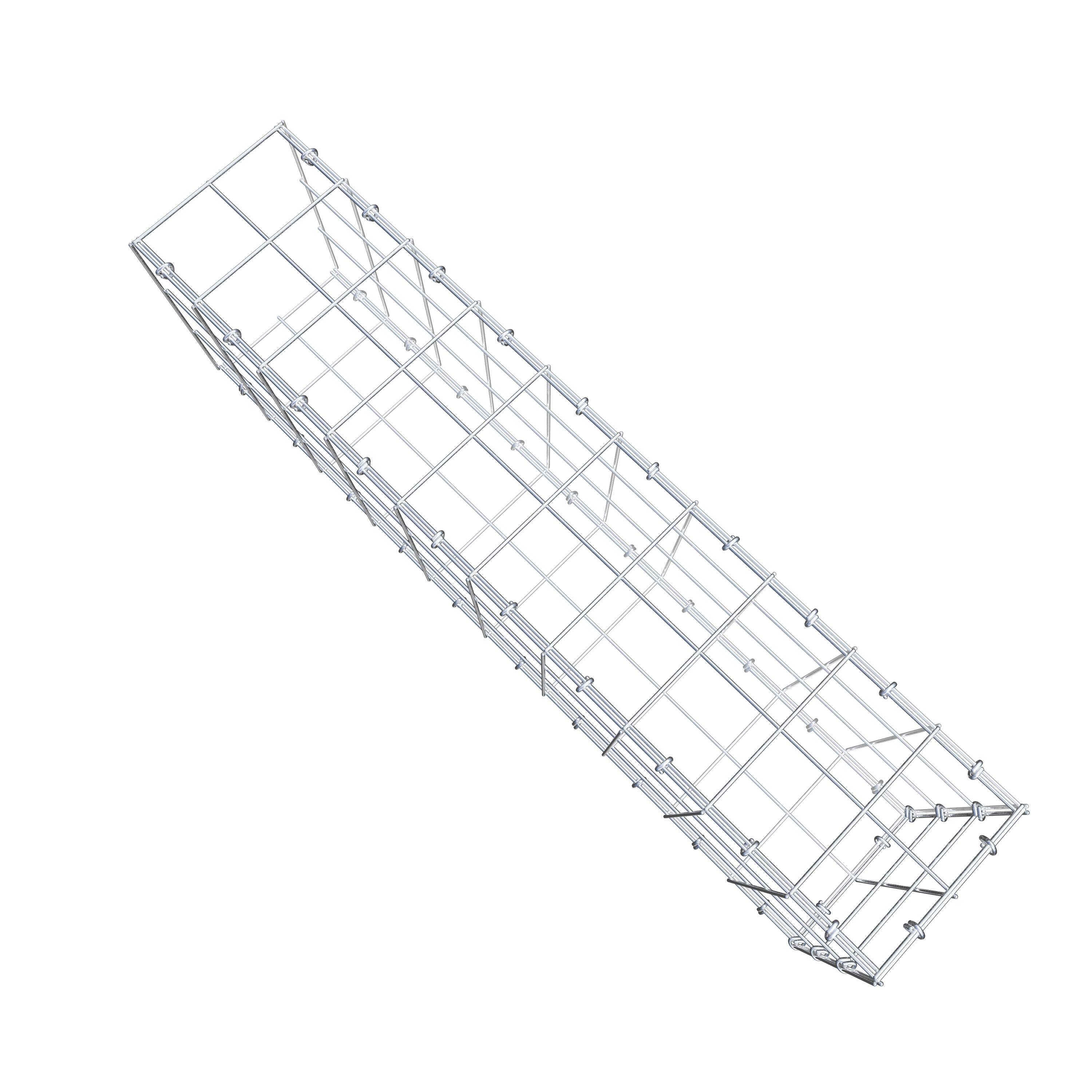 Anbaugabione Typ 2 100 cm x 30 cm x 20 cm (L x H x T), Maschenweite 10 cm x 10 cm, C-Ring