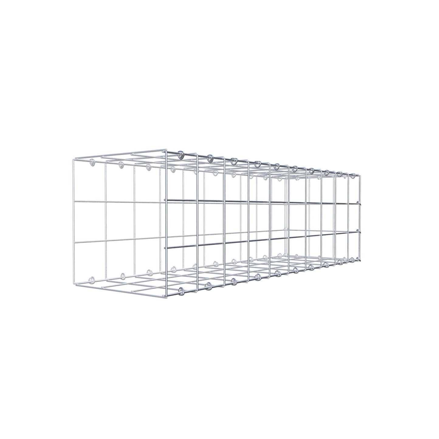 Anbaugabione Typ 2 100 cm x 30 cm x 30 cm (L x H x T), Maschenweite 10 cm x 10 cm, C-Ring