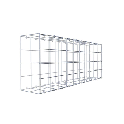 Mounted gabion type 2 100 cm x 40 cm x 20 cm (L x H x D), mesh size 10 cm x 10 cm, C-ring