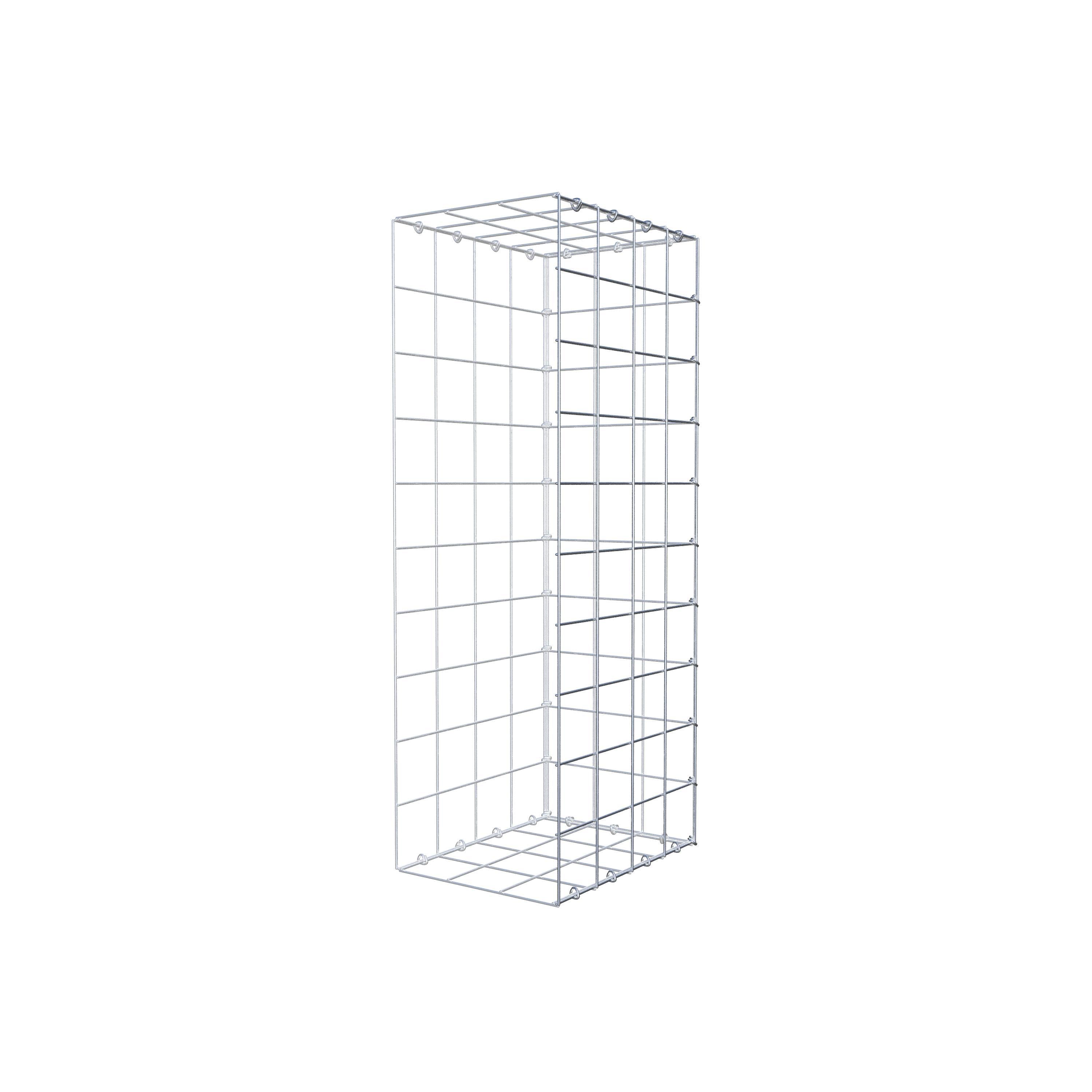 Mounted gabion type 2 100 cm x 40 cm x 30 cm (L x H x D), mesh size 10 cm x 10 cm, C-ring