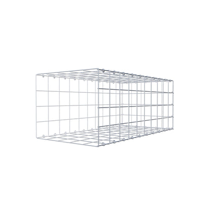 Monteret gabion type 2 100 cm x 40 cm x 50 cm (L x H x D), maskestørrelse 10 cm x 10 cm, C-ring