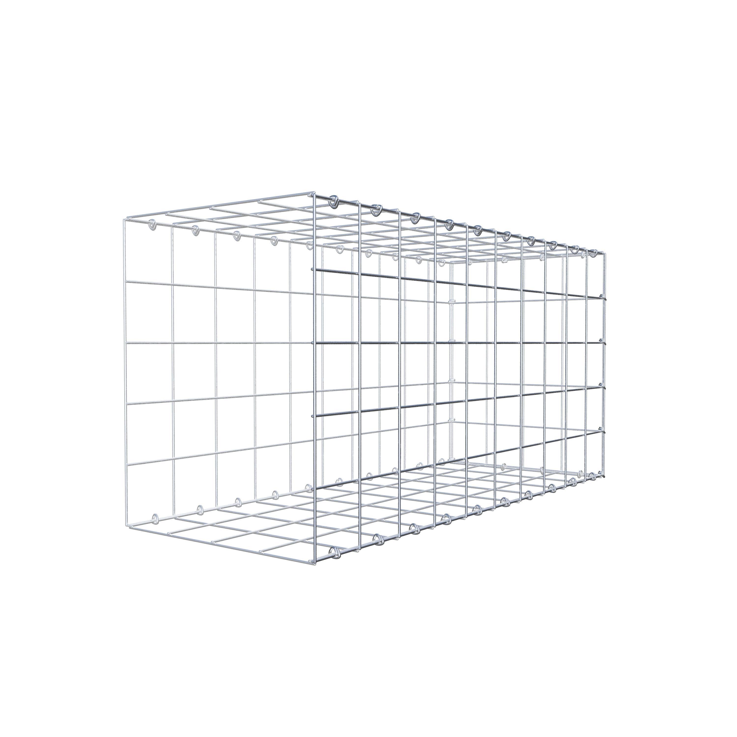 Mounted gabion type 2 100 cm x 50 cm x 40 cm (L x H x D), mesh size 10 cm x 10 cm, C-ring