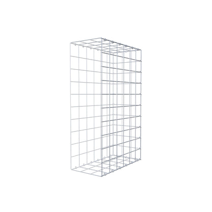 Mounted gabion type 2 100 cm x 60 cm x 30 cm (L x H x D), mesh size 10 cm x 10 cm, C-ring