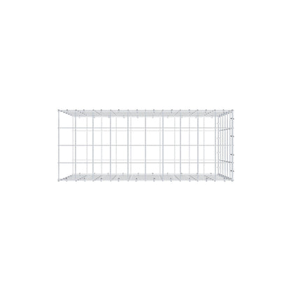 Typ 2 påbyggnadsgabion 100 cm x 60 cm x 40 cm (L x H x D), maskstorlek 10 cm x 10 cm, C-ring