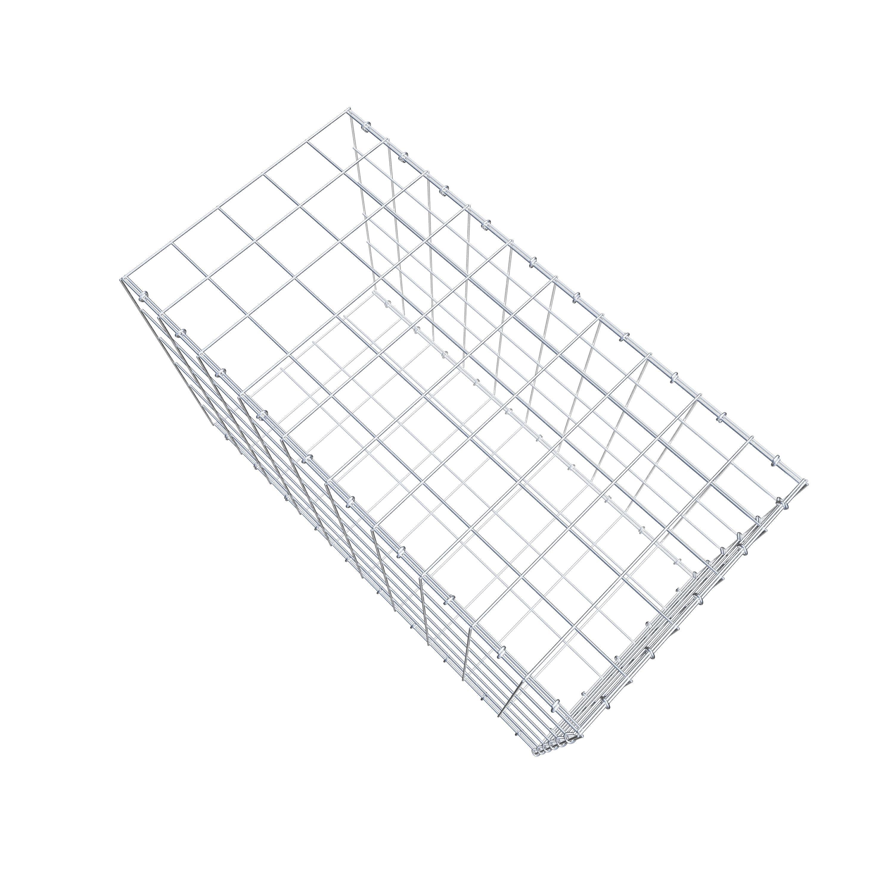 Anbaugabione Typ 2 100 cm x 60 cm x 50 cm (L x H x T), Maschenweite 10 cm x 10 cm, C-Ring