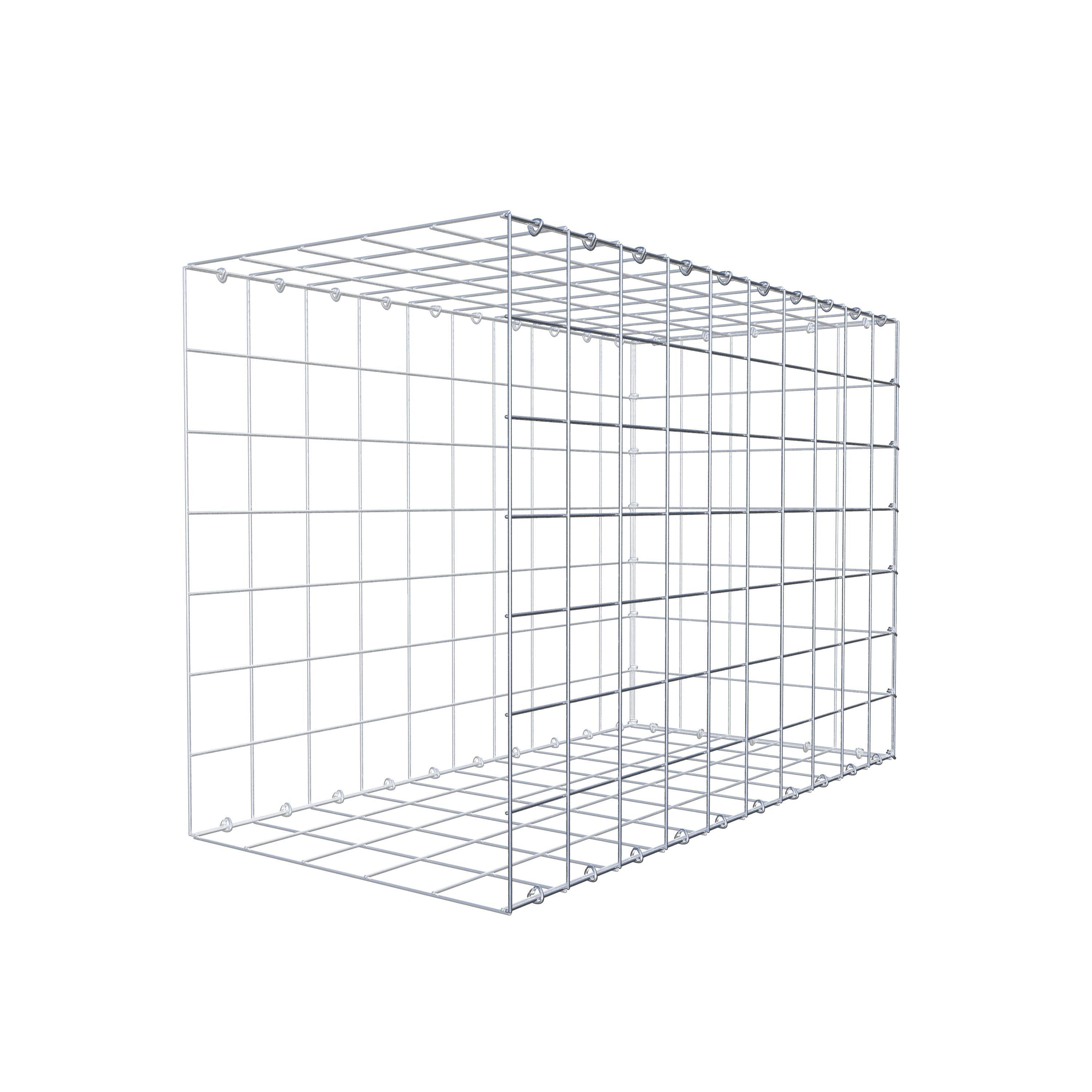 Gavión complementario de tipo 2 100 cm x 70 cm x 50 cm (largo x alto x fondo), malla 10 cm x 10 cm, anillo en C