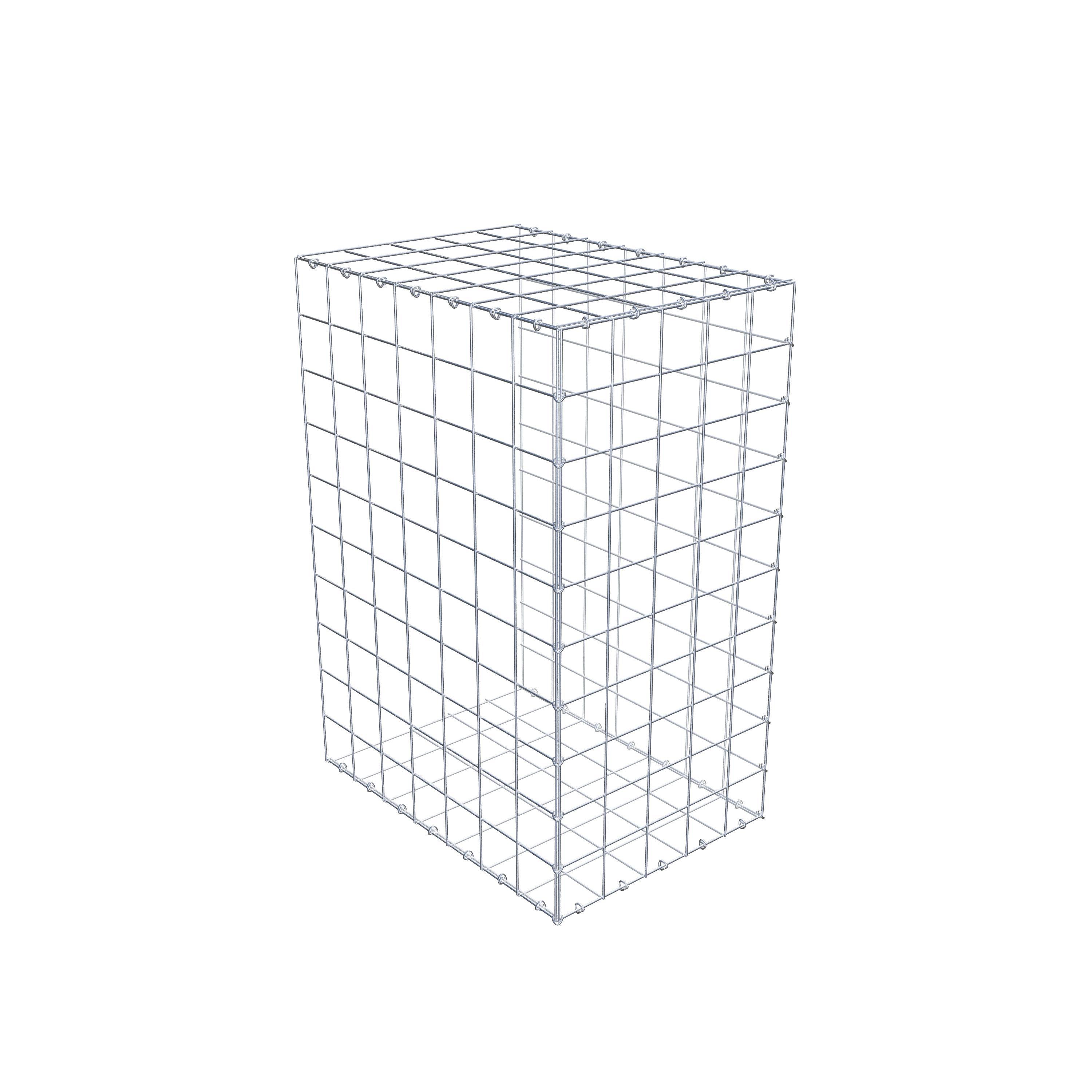 Gavión complementario de tipo 2 100 cm x 70 cm x 50 cm (largo x alto x fondo), malla 10 cm x 10 cm, anillo en C
