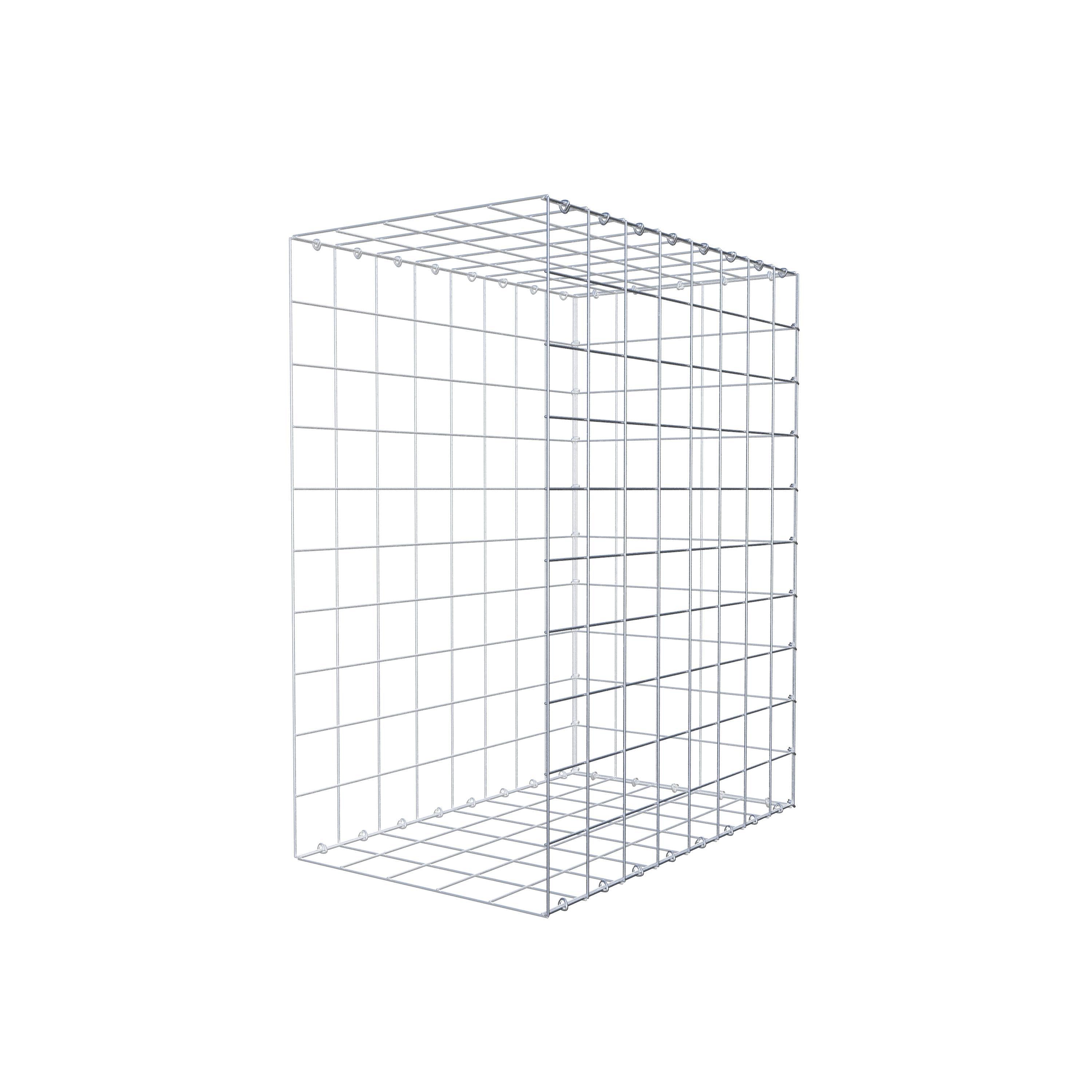 Mounted gabion type 2 100 cm x 80 cm x 50 cm (L x H x D), mesh size 10 cm x 10 cm, C-ring