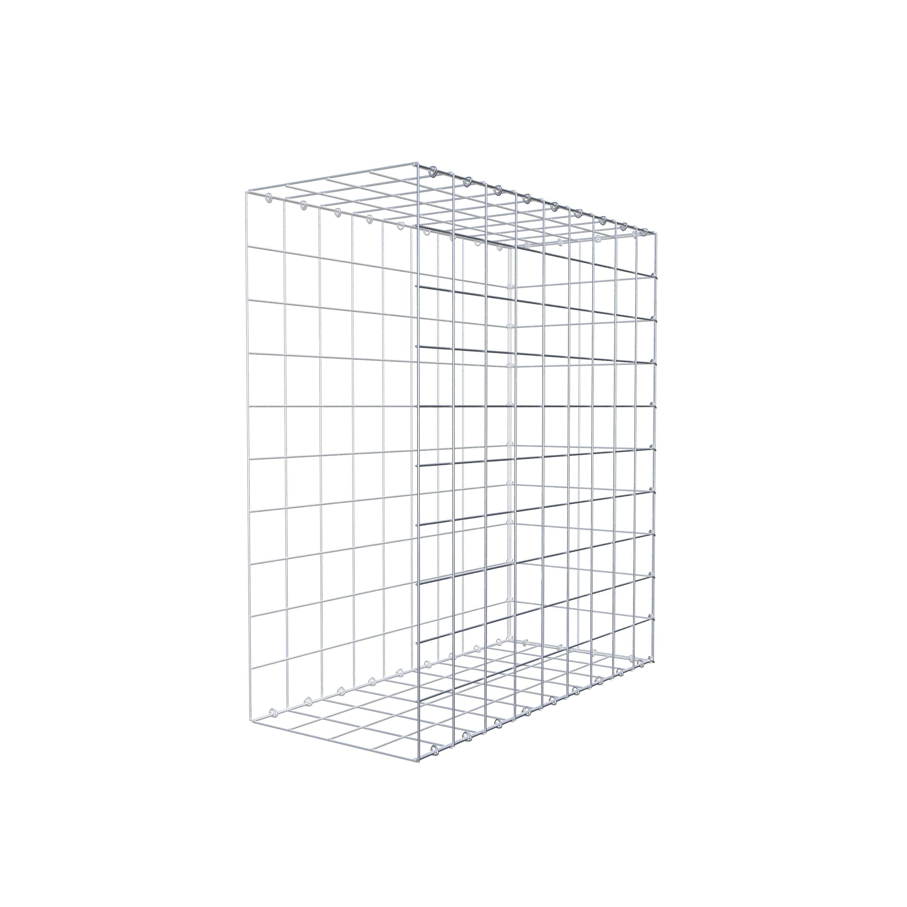 Typ 2 påbyggnadsgabion 100 cm x 90 cm x 40 cm (L x H x D), maskstorlek 10 cm x 10 cm, C-ring