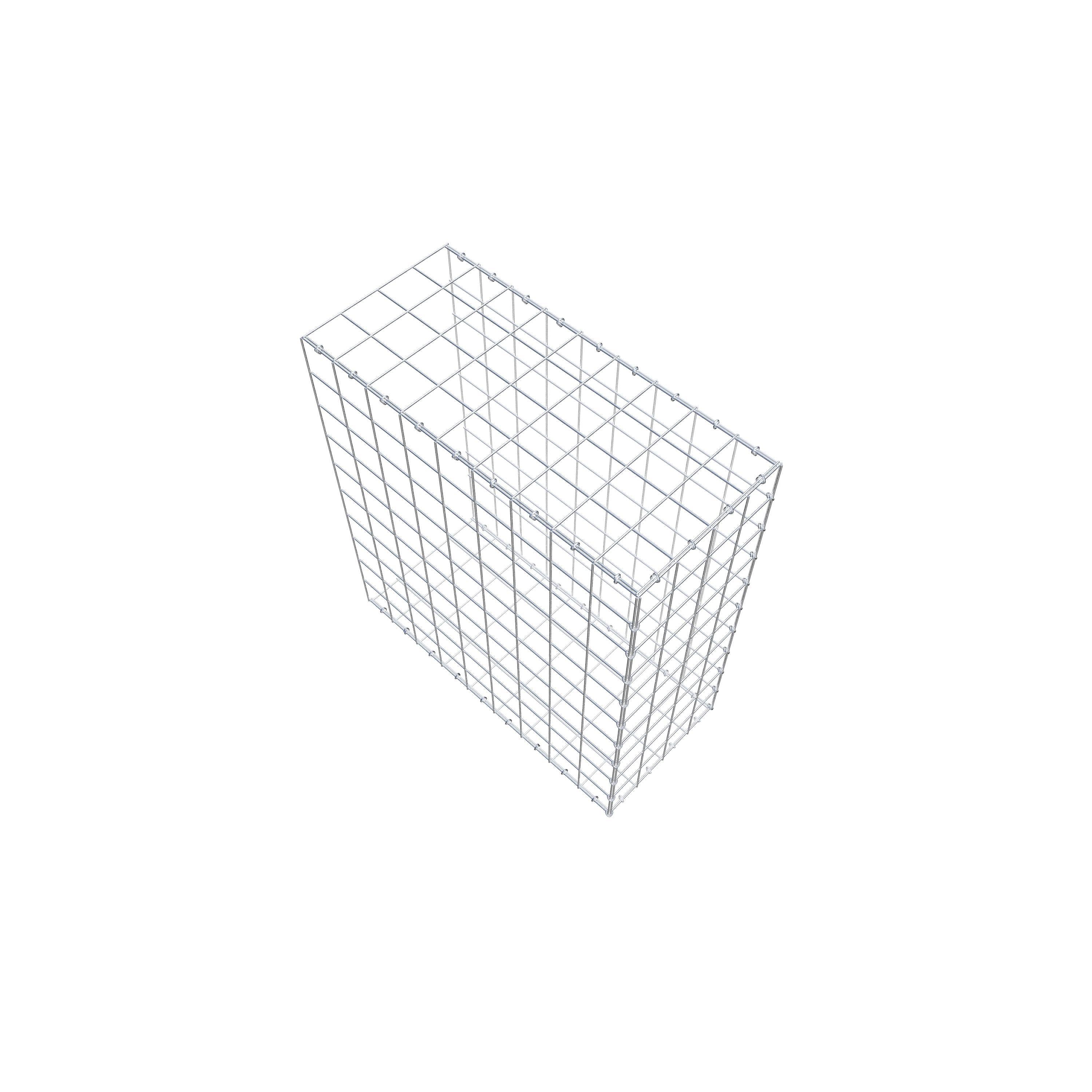 Mounted gabion type 2 100 cm x 90 cm x 40 cm (L x H x D), mesh size 10 cm x 10 cm, C-ring