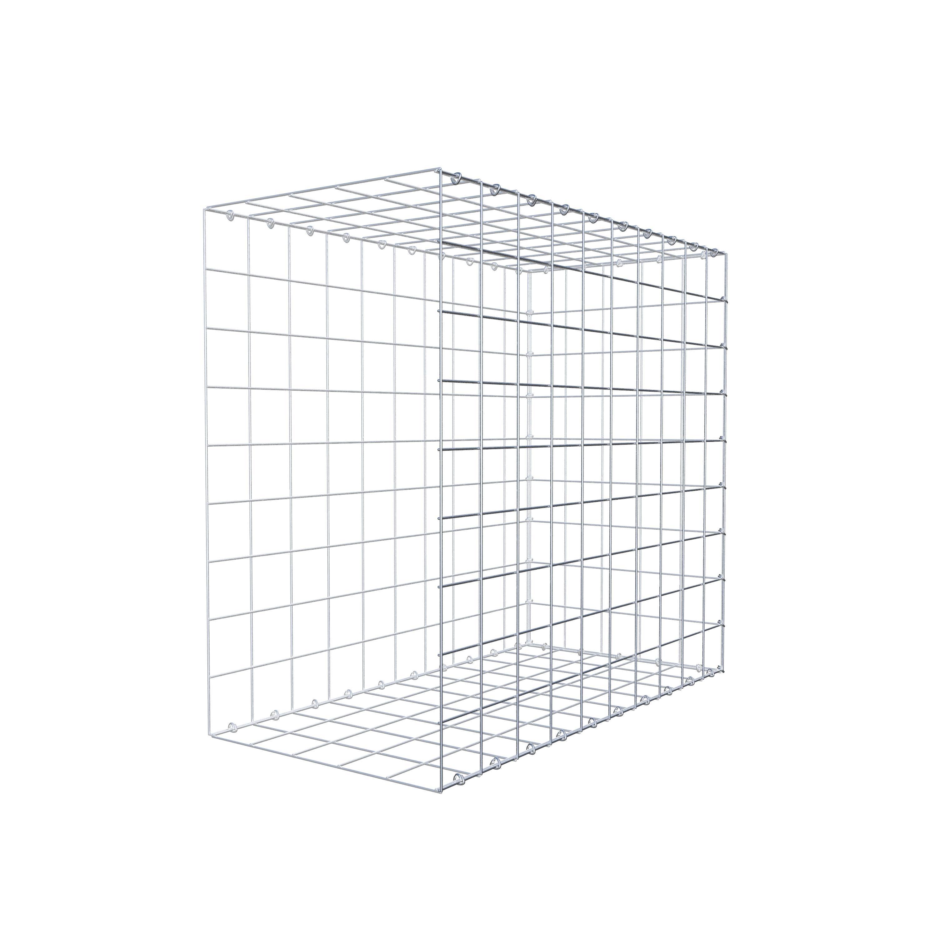 Mounted gabion type 2 100 cm x 90 cm x 50 cm (L x H x D), mesh size 10 cm x 10 cm, C-ring