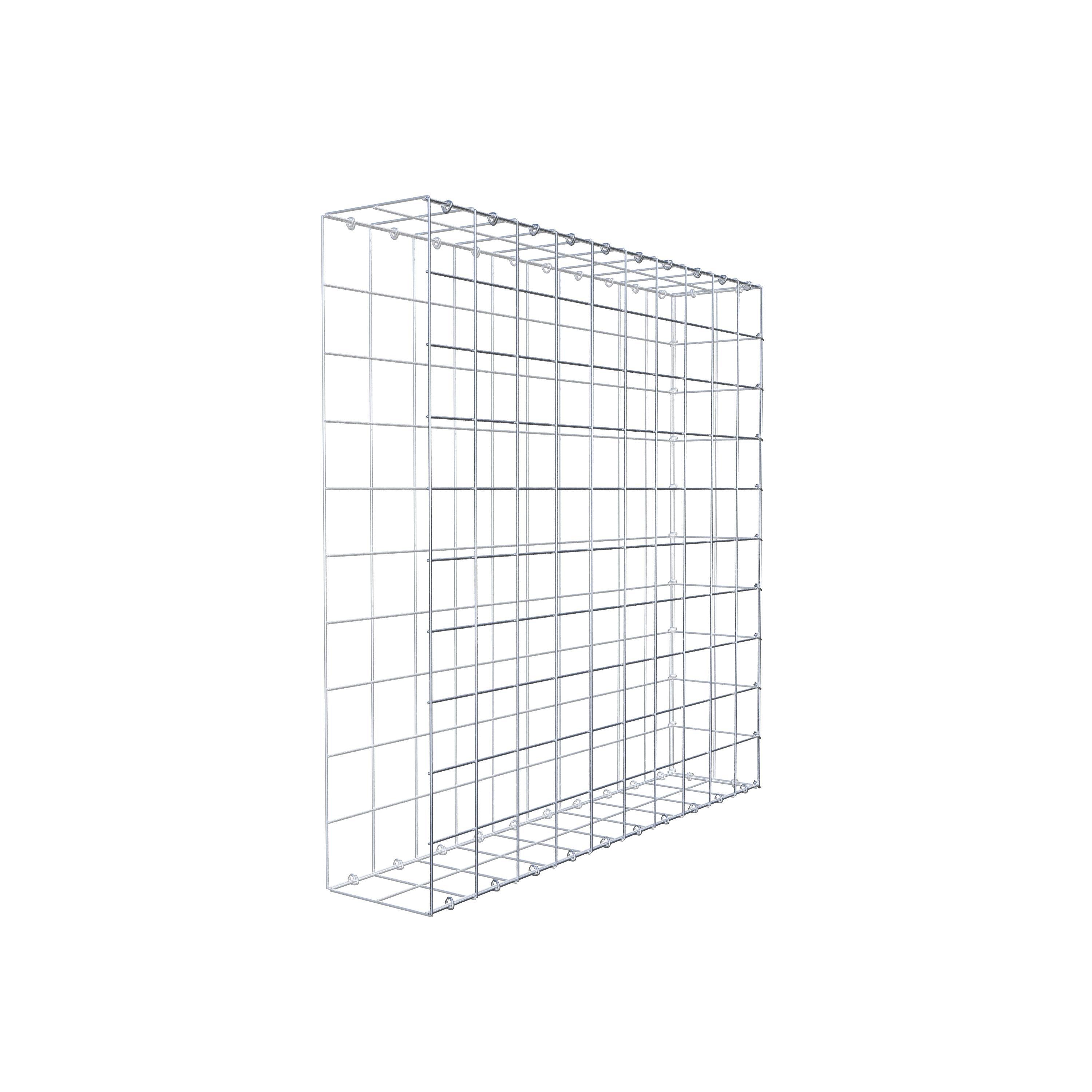 Extra gabion typ 2 100 cm x 100 cm x 20 cm (L x H x D), maskstorlek 10 cm x 10 cm, C-ring