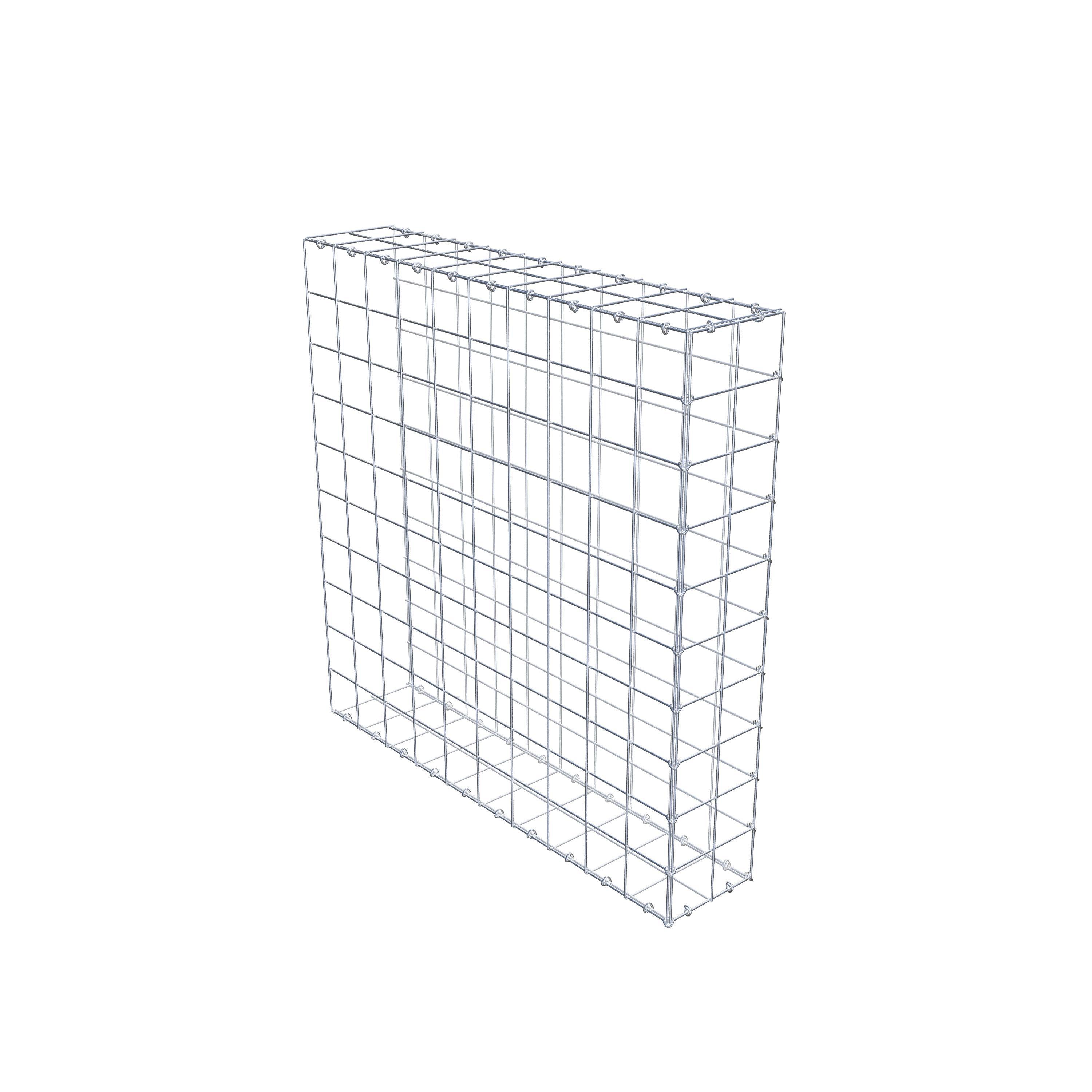 Extra gabion typ 2 100 cm x 100 cm x 20 cm (L x H x D), maskstorlek 10 cm x 10 cm, C-ring