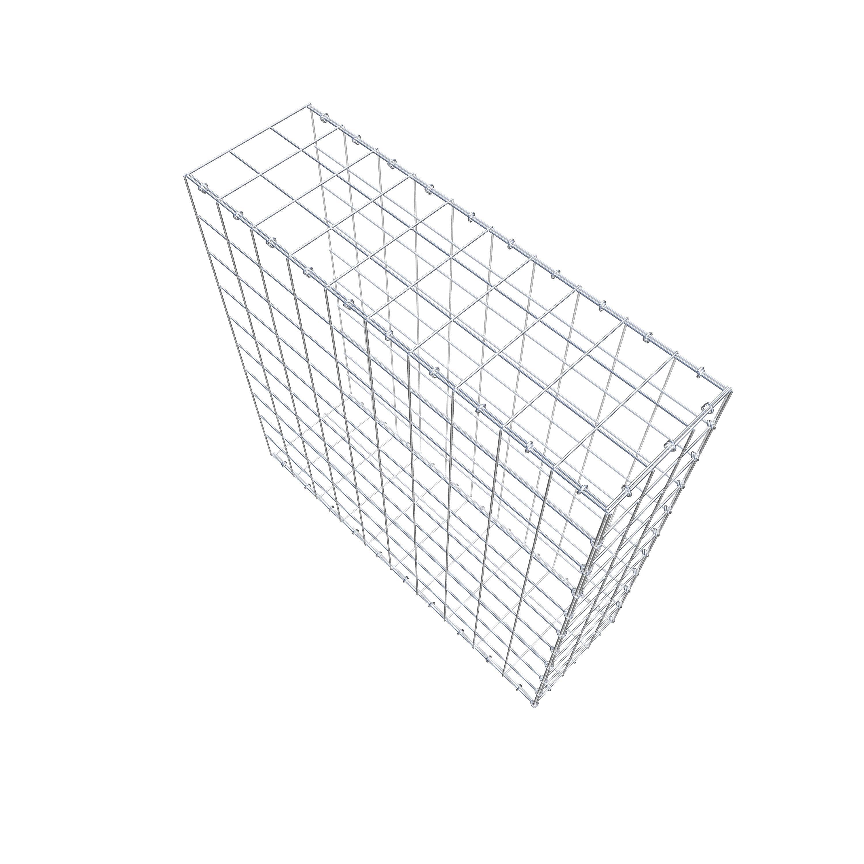 Gabião Tipo 2 100 cm x 100 cm x 30 cm (C x A x P), malhagem 10 cm x 10 cm, anel C