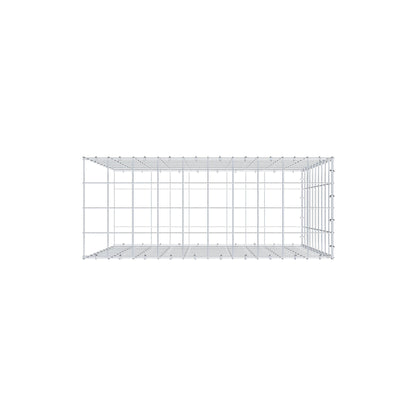 Anbaugabione Typ 2 100 cm x 100 cm x 40 cm (L x H x T), Maschenweite 10 cm x 10 cm, C-Ring
