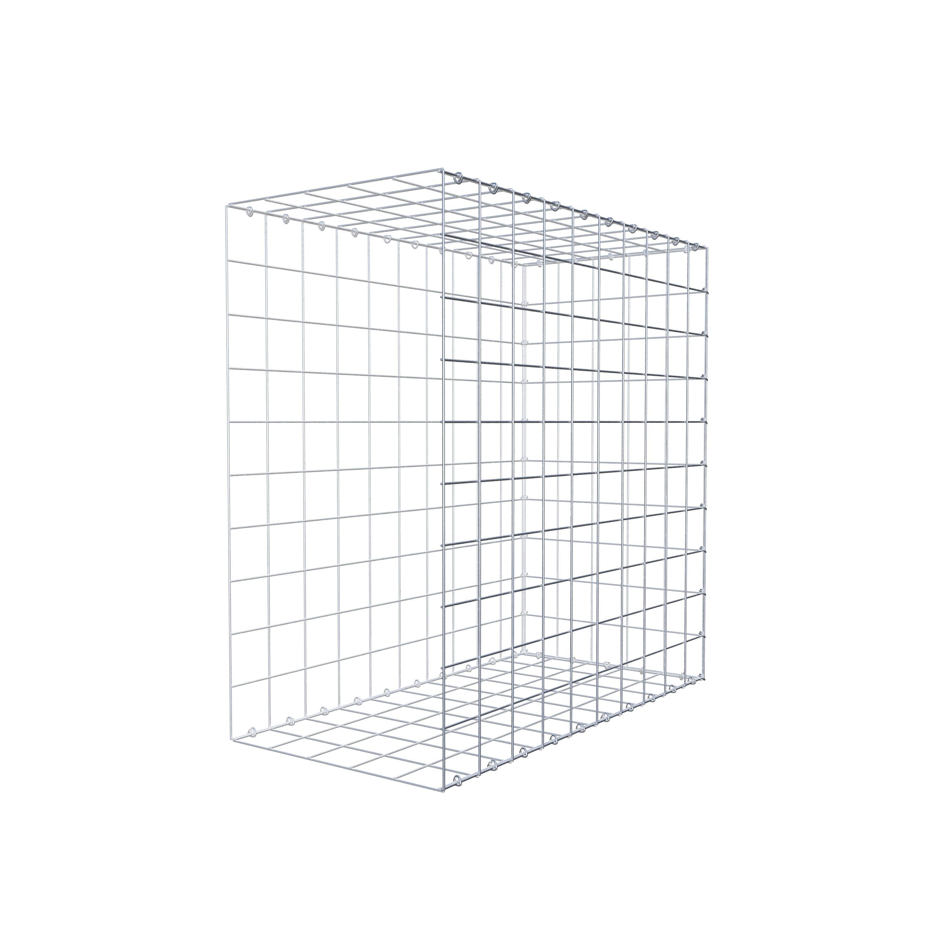 Mounted gabion type 2 100 cm x 100 cm x 50 cm (L x H x D), mesh size 10 cm x 10 cm, C-ring