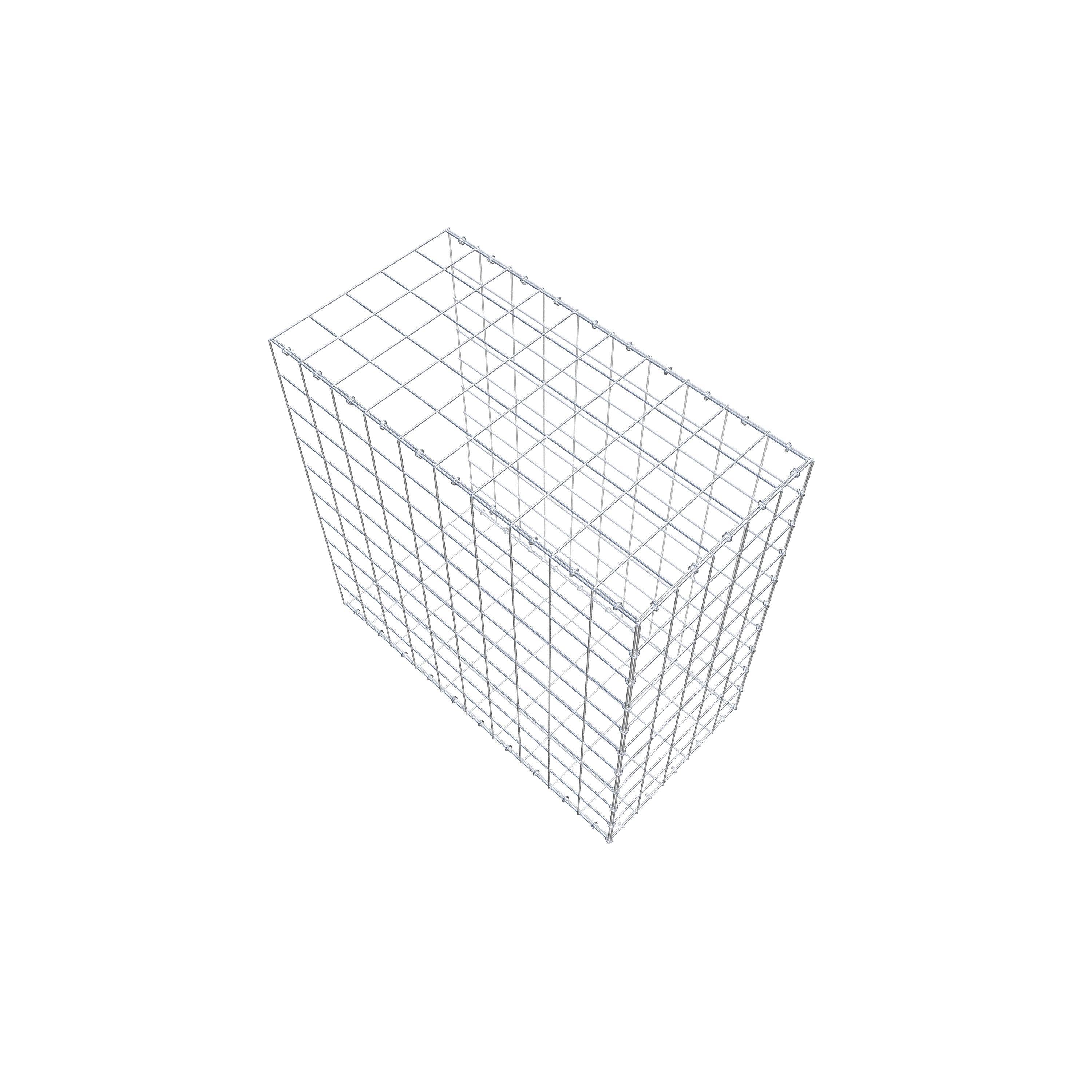 Mounted gabion type 2 100 cm x 100 cm x 50 cm (L x H x D), mesh size 10 cm x 10 cm, C-ring