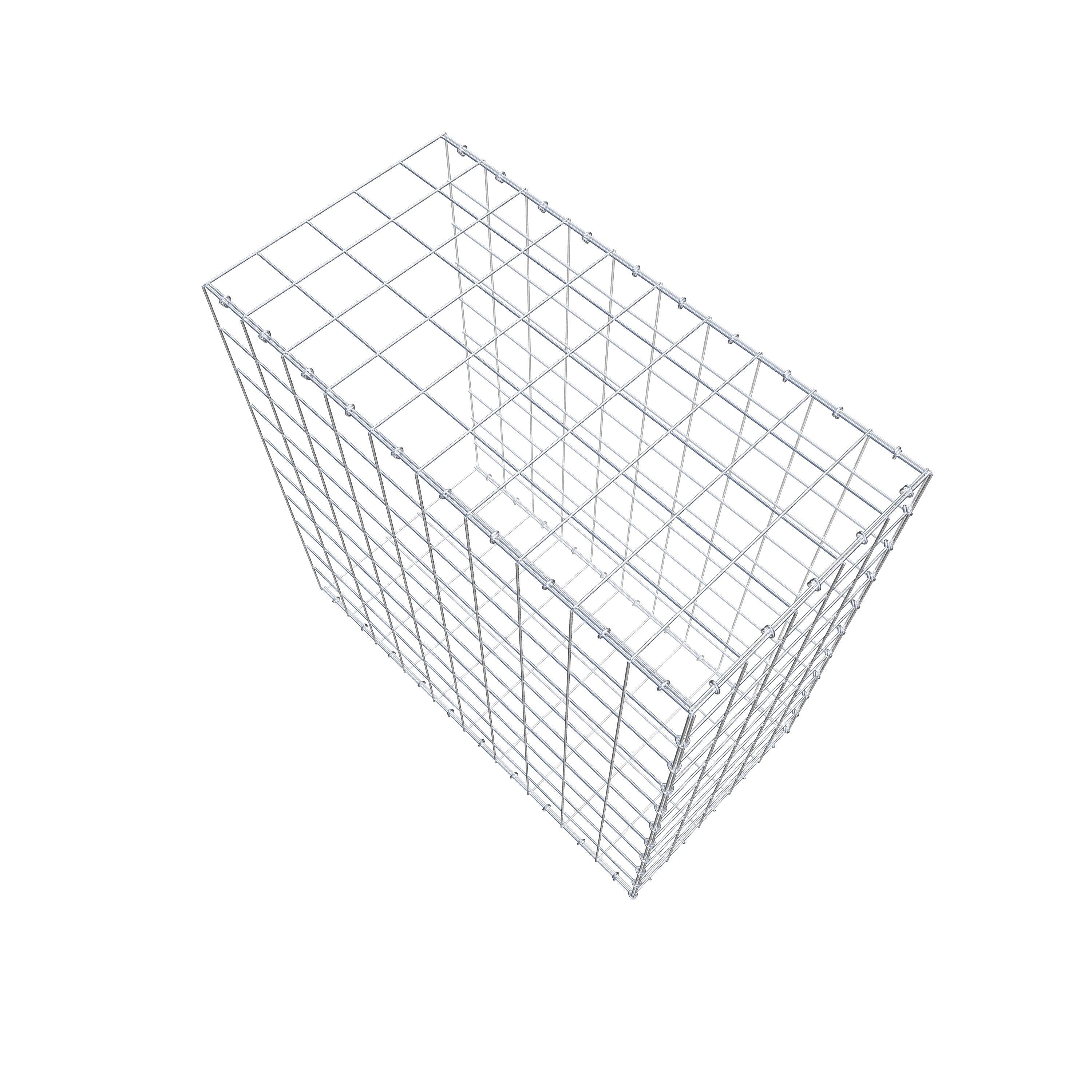 Extra gabion typ 2 100 cm x 100 cm x 50 cm (L x H x D), maskstorlek 10 cm x 10 cm, C-ring