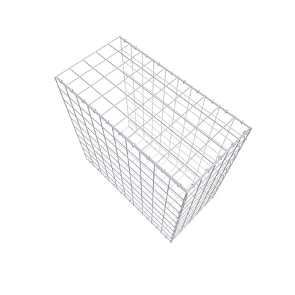 Monteret gabion type 2 100 cm x 100 cm x 50 cm (L x H x D), maskestørrelse 10 cm x 10 cm, C-ring