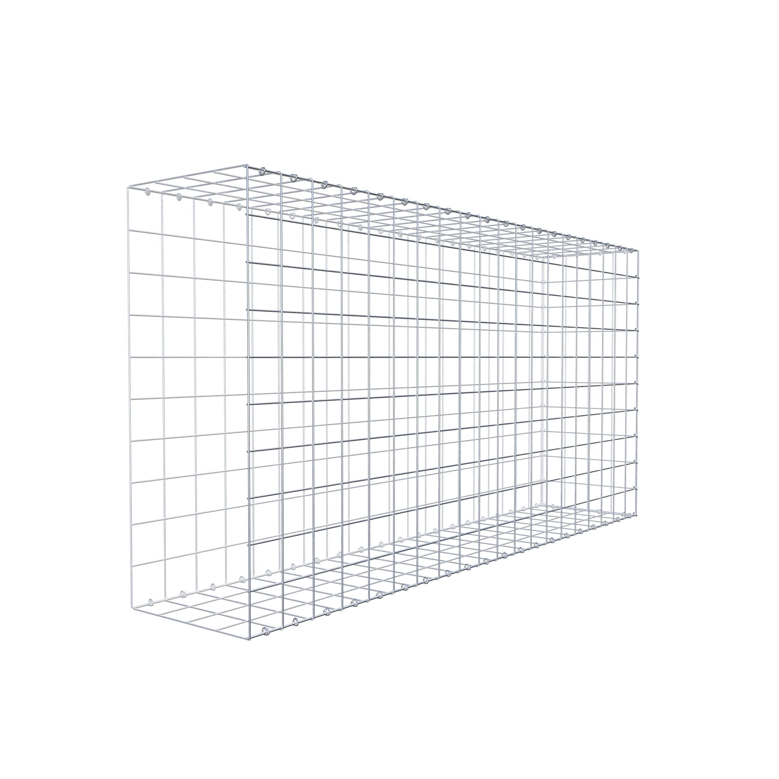 Mounted gabion type 2 200 cm x 100 cm x 40 cm (L x H x D), mesh size 10 cm x 10 cm, C-ring