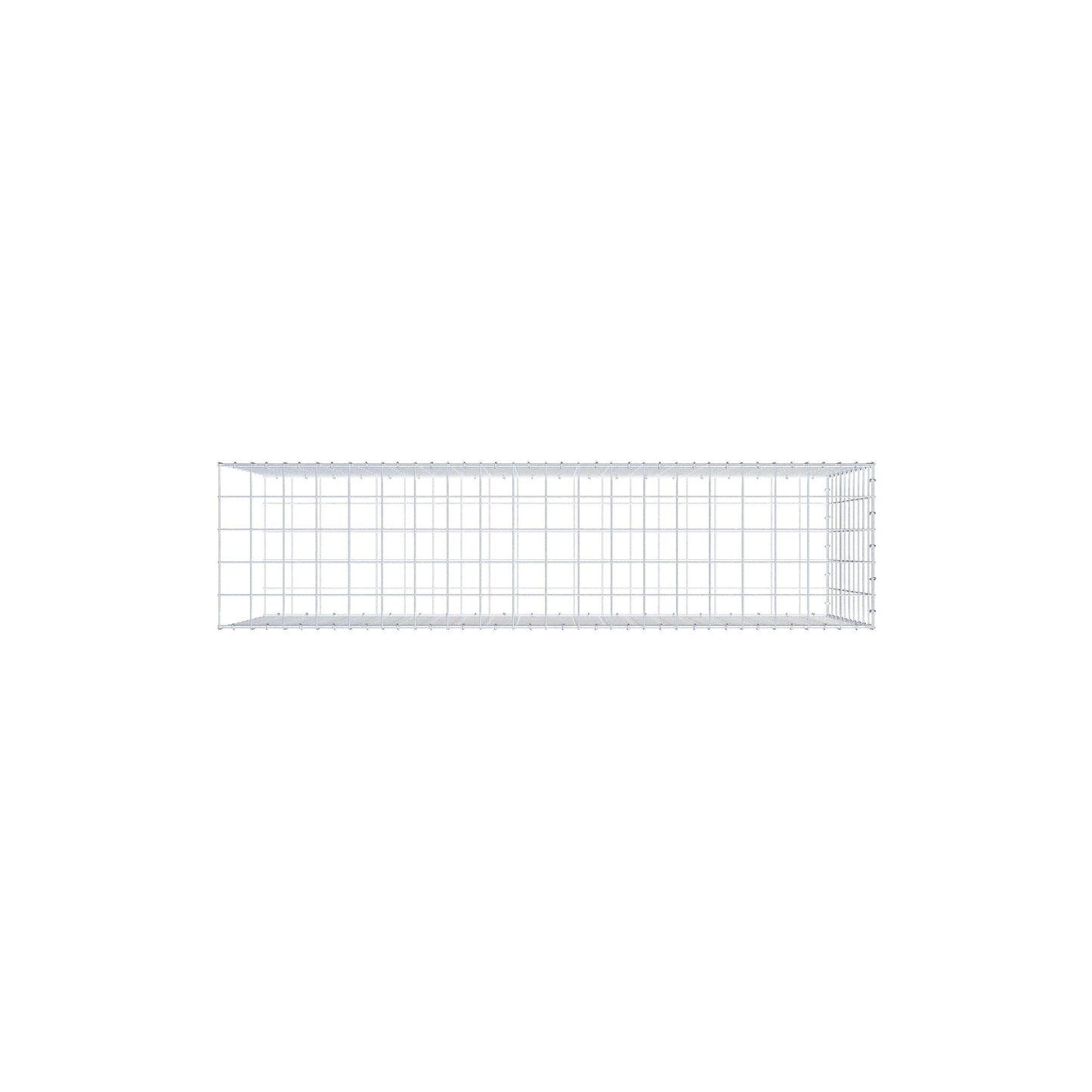 Mounted gabion type 2 200 cm x 100 cm x 50 cm (L x H x D), mesh size 10 cm x 10 cm, C-ring