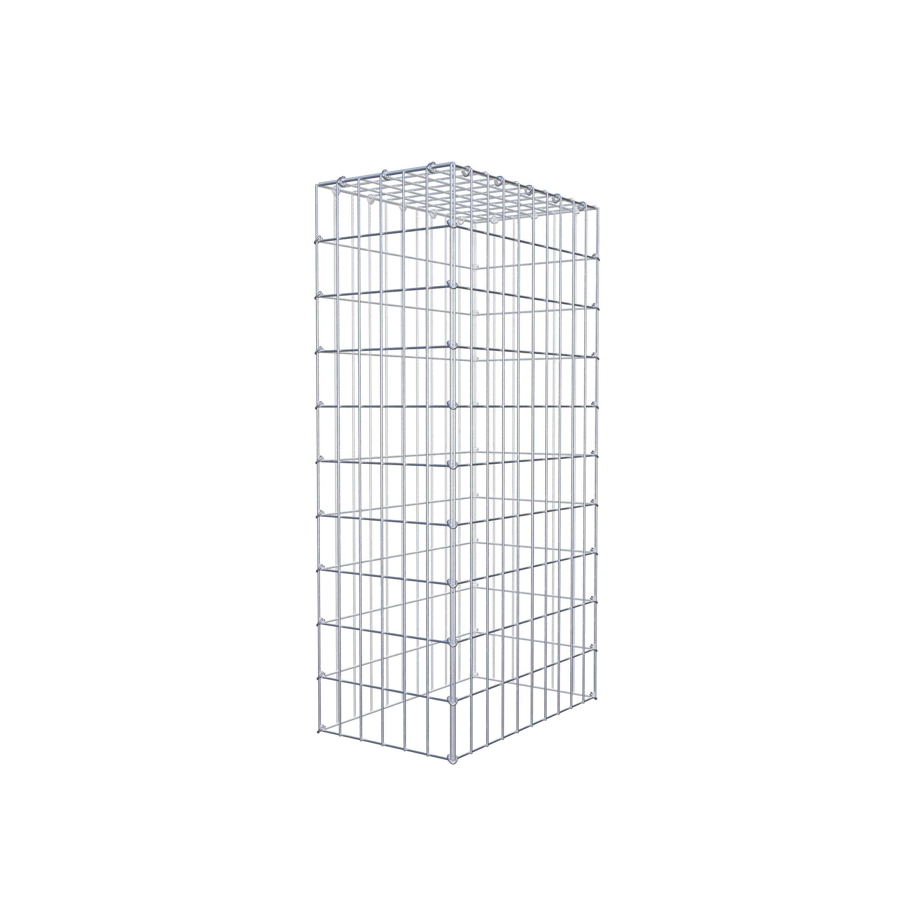 Mounted gabion type 3 100 cm x 50 cm x 30 cm (L x H x D), mesh size 5 cm x 10 cm, C-ring