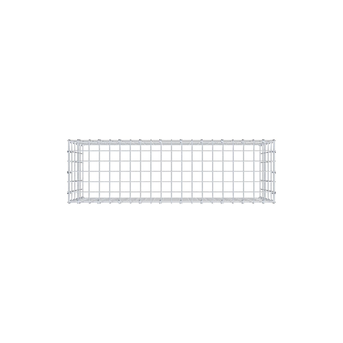 Anbaugabione Typ 3 100 cm x 50 cm x 30 cm (L x H x T), Maschenweite 5 cm x 10 cm, C-Ring